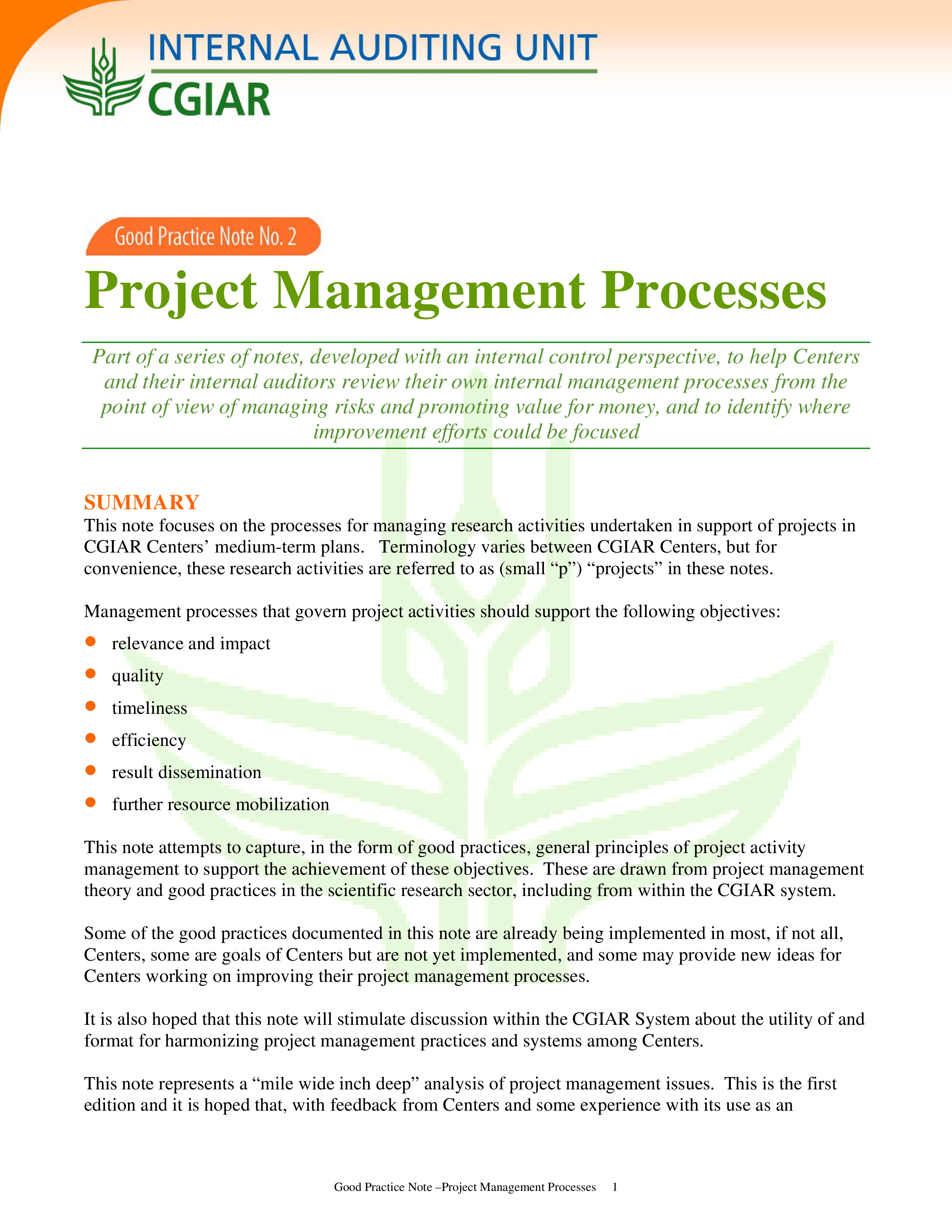 project management process timeline template
