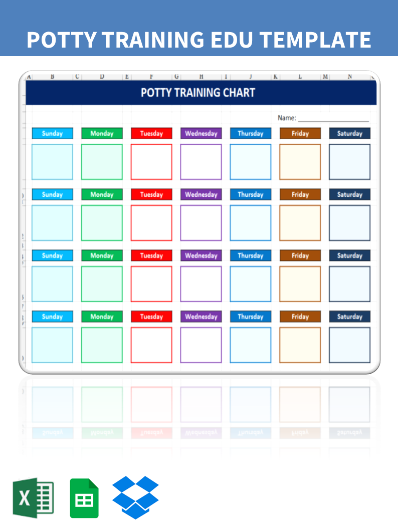 Potty Training Chart 模板