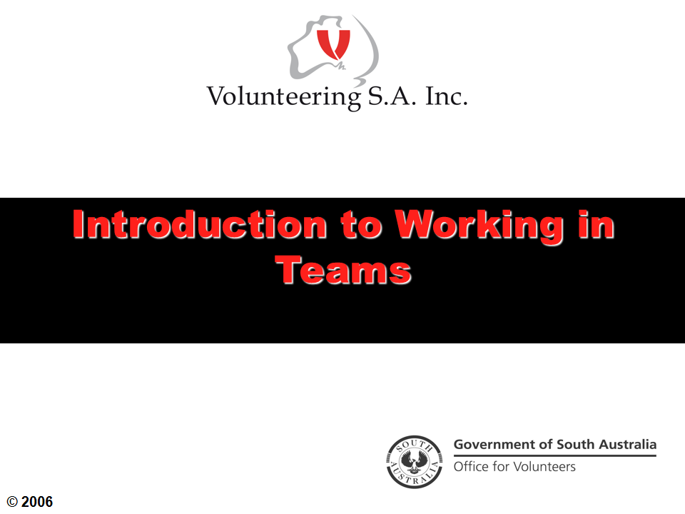 how to work in teams presentation template