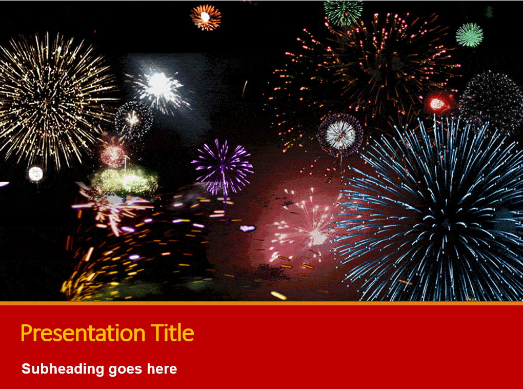 Animated Fireworks Powerpoint Chinese New Year main image