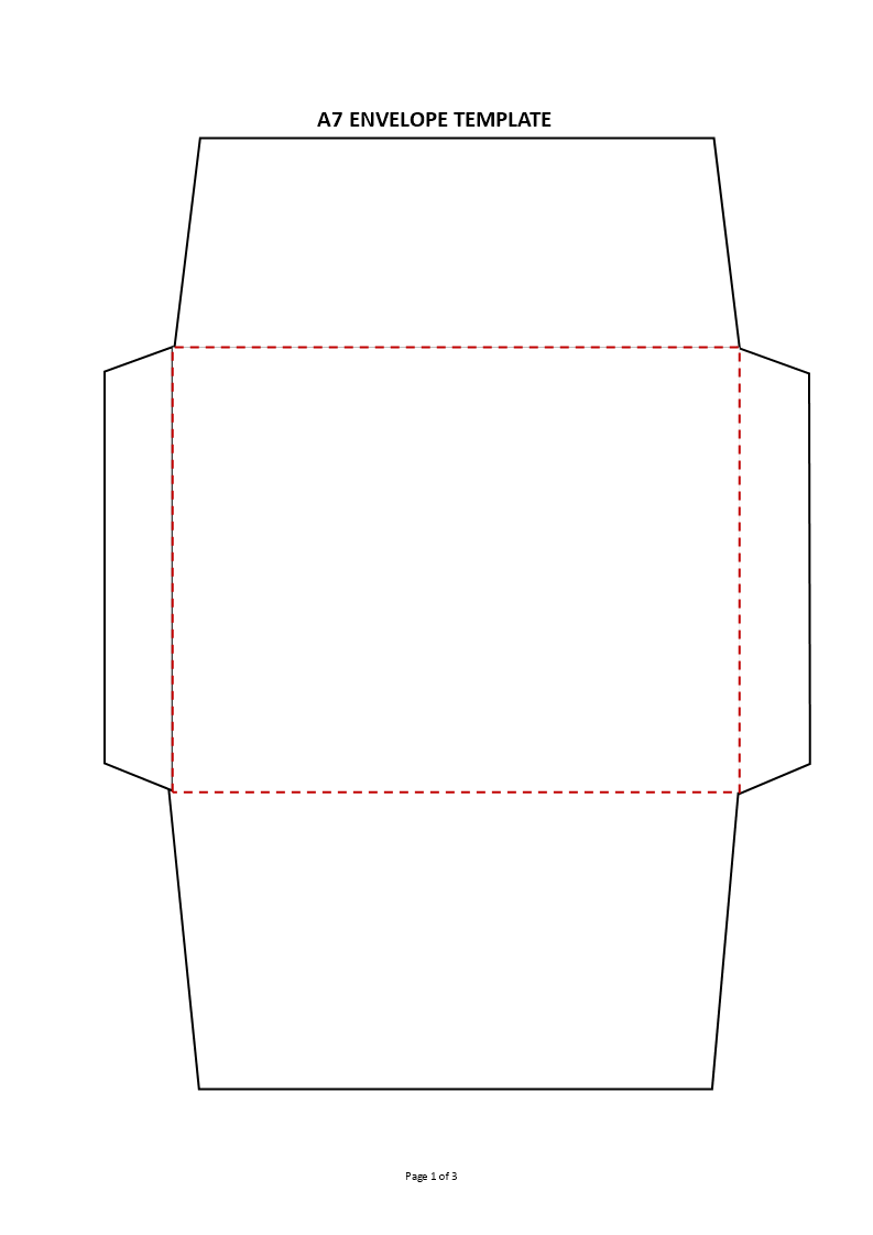 A7 Envelope Template Printable main image