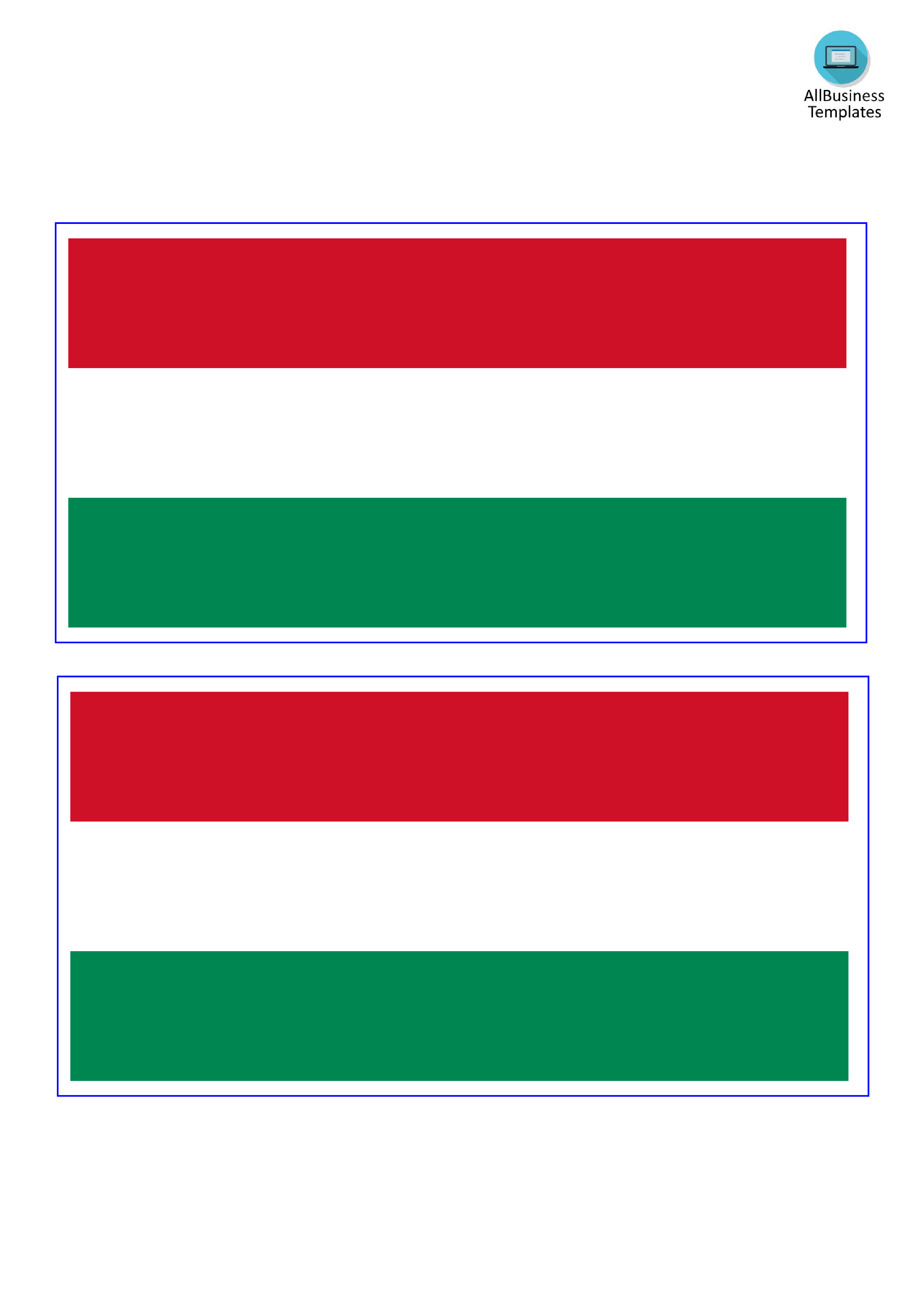 hungary flag voorbeeld afbeelding 