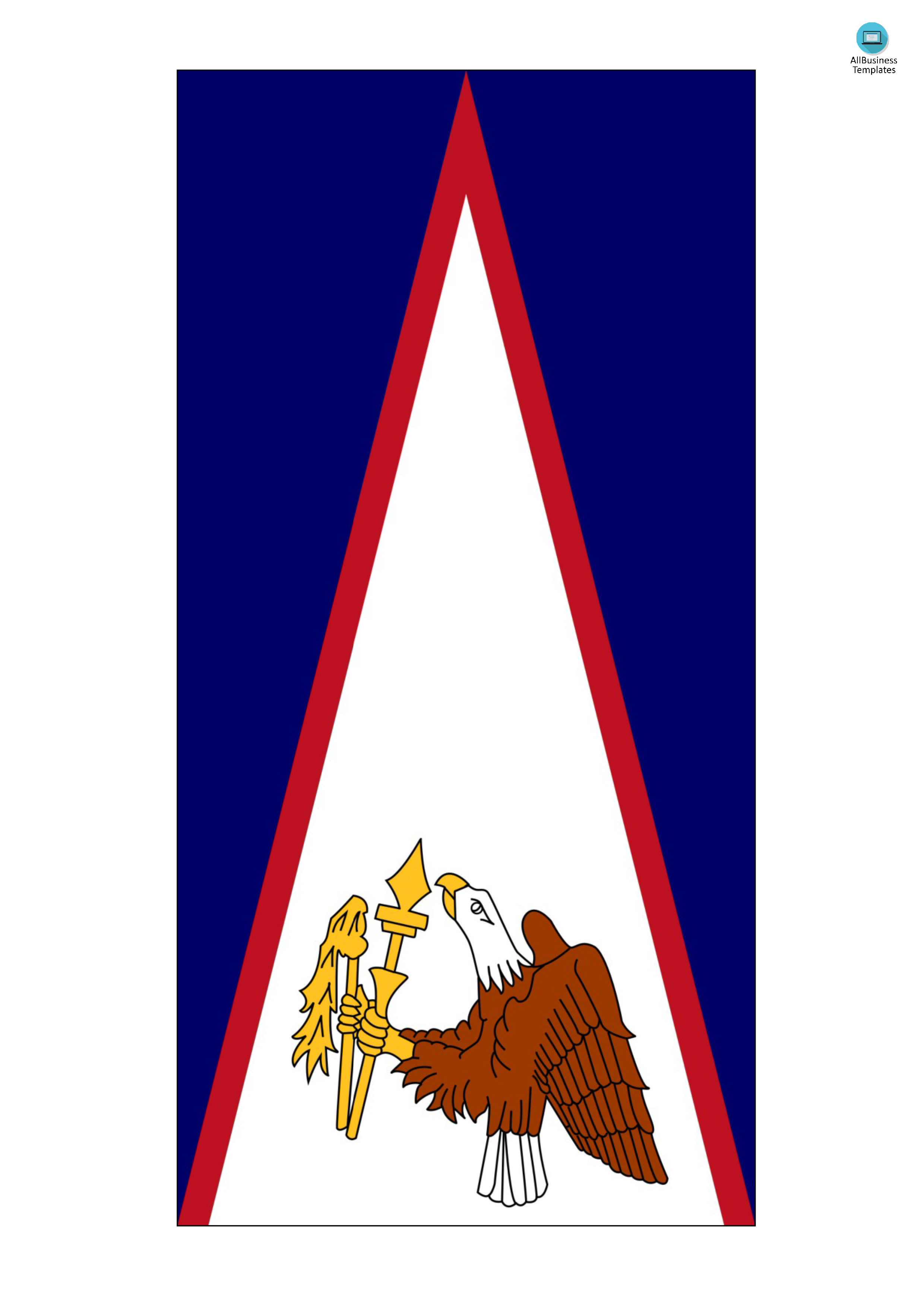 american samoa flag voorbeeld afbeelding 