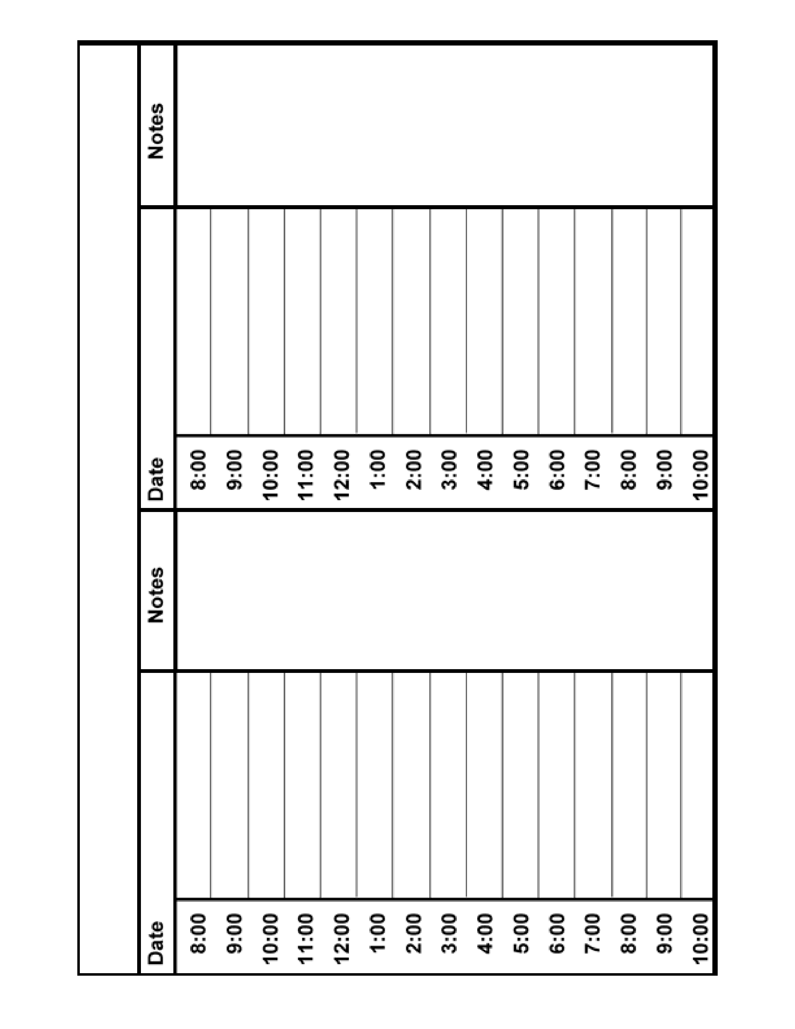 daily hourly planner pdf template