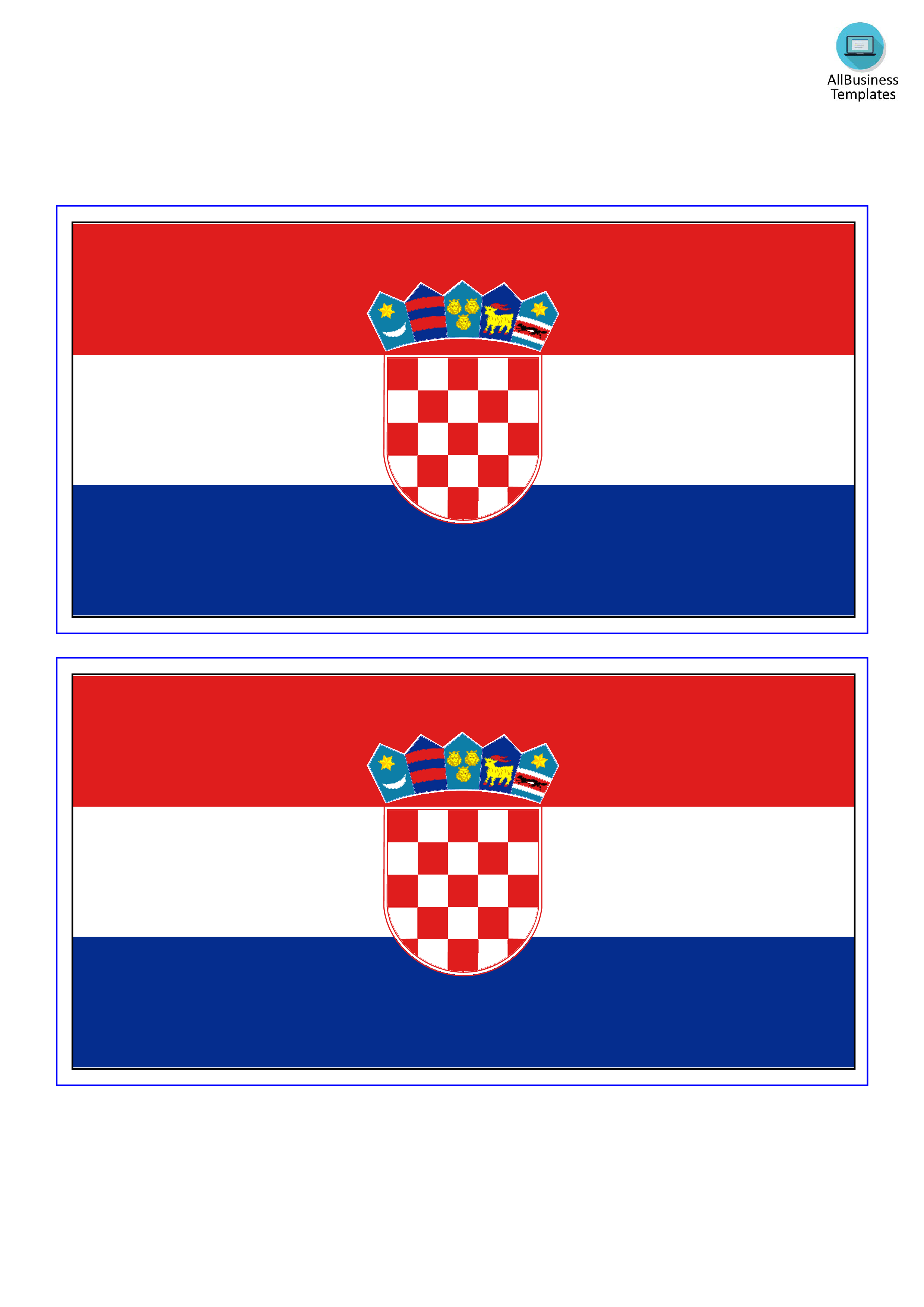 croatia flag modèles