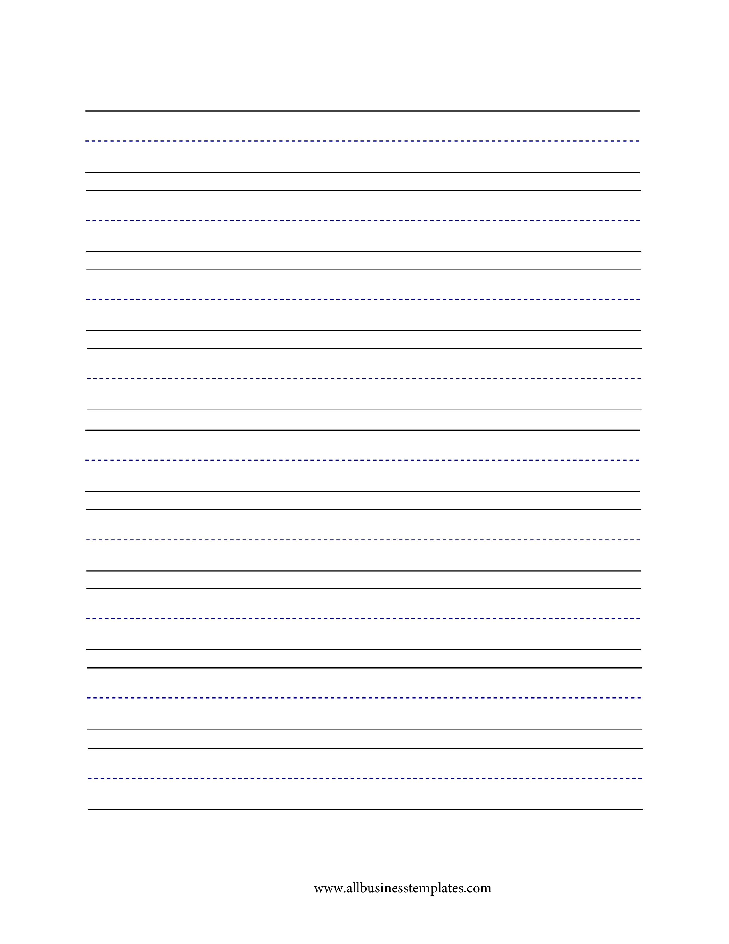 手写线条横格纸大线 voorbeeld afbeelding 