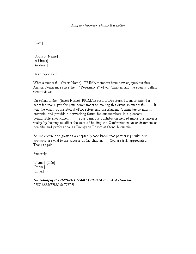 Business Thank You Letter to Client main image