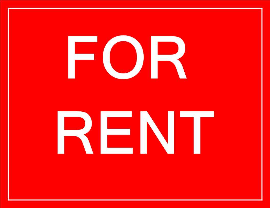For rent sign main image