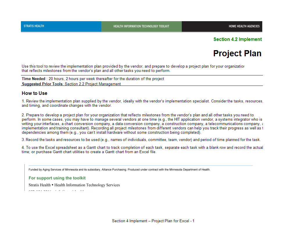 project plan example sheet template