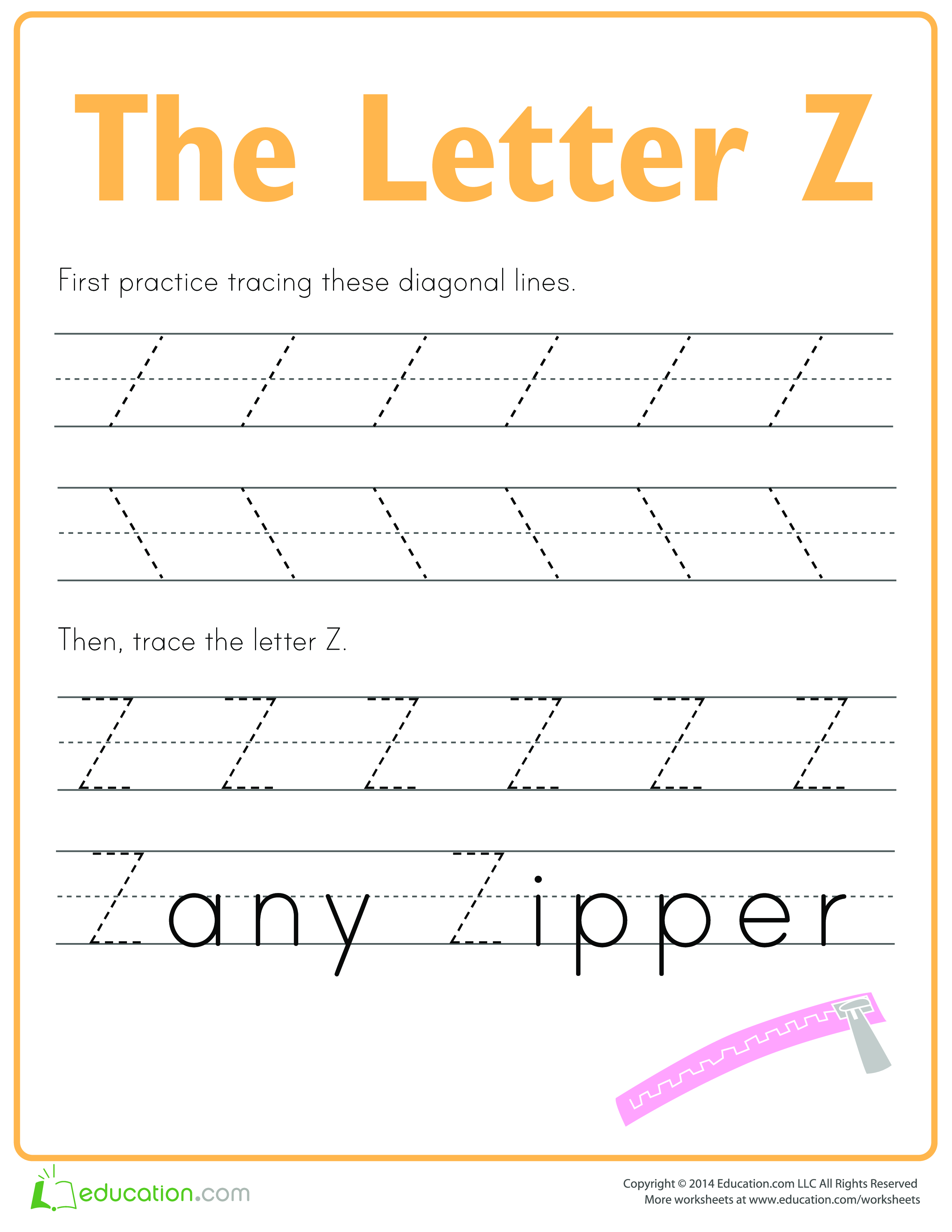 Learn to write letter Z main image