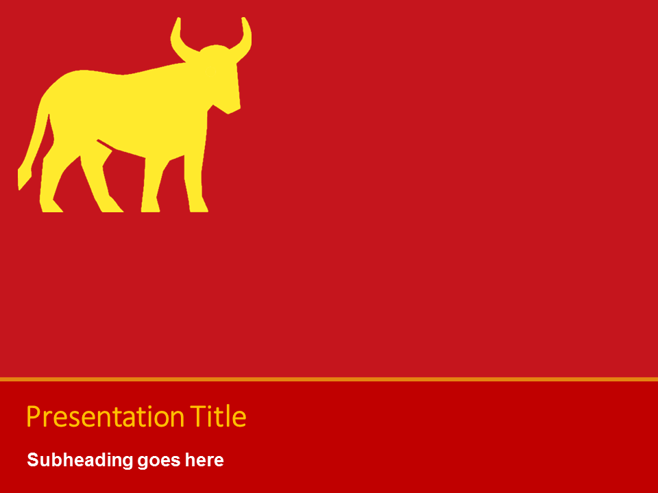 Chinese New Year of the Ox Template main image