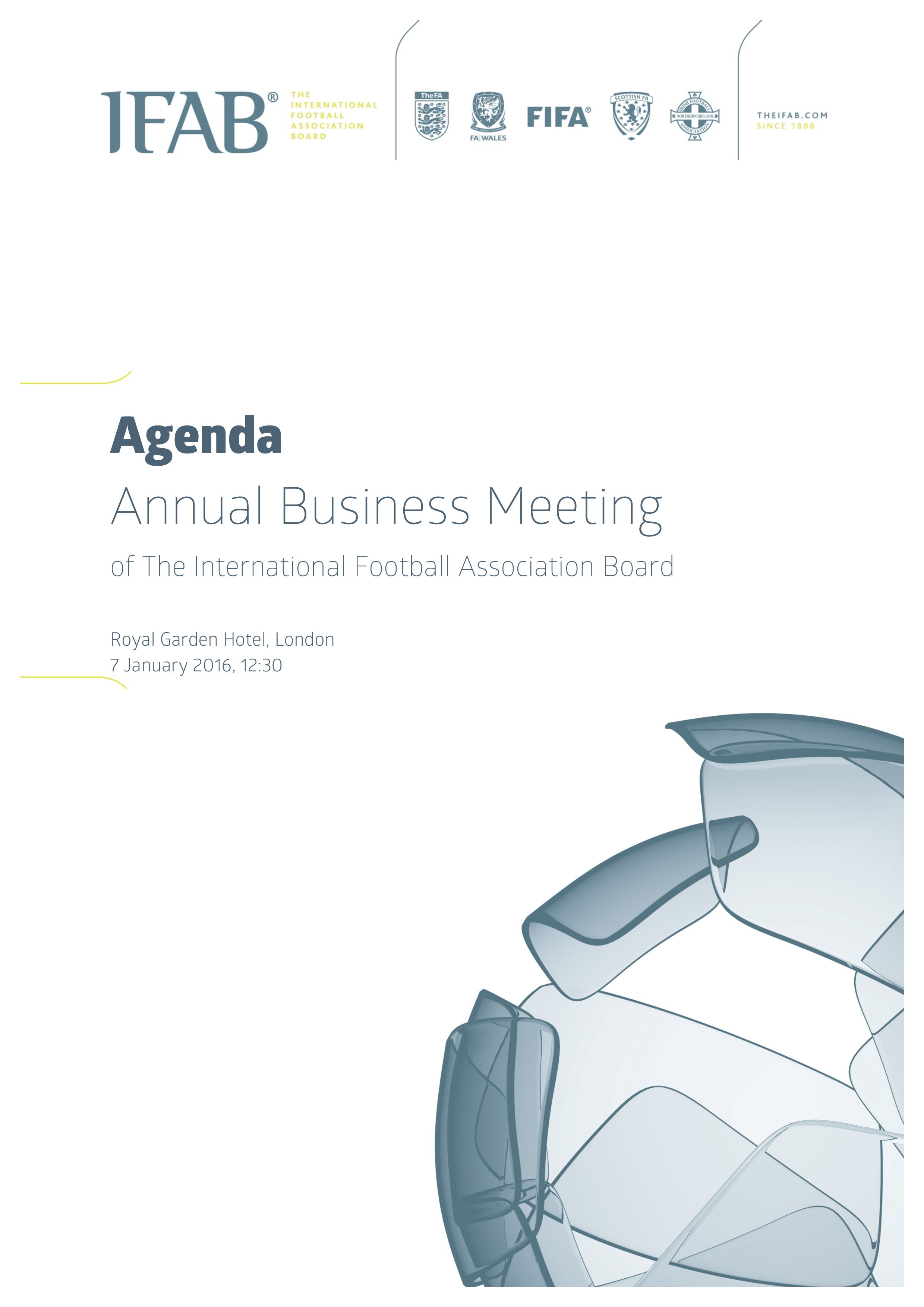 Annual Business Meeting Agenda sample 模板