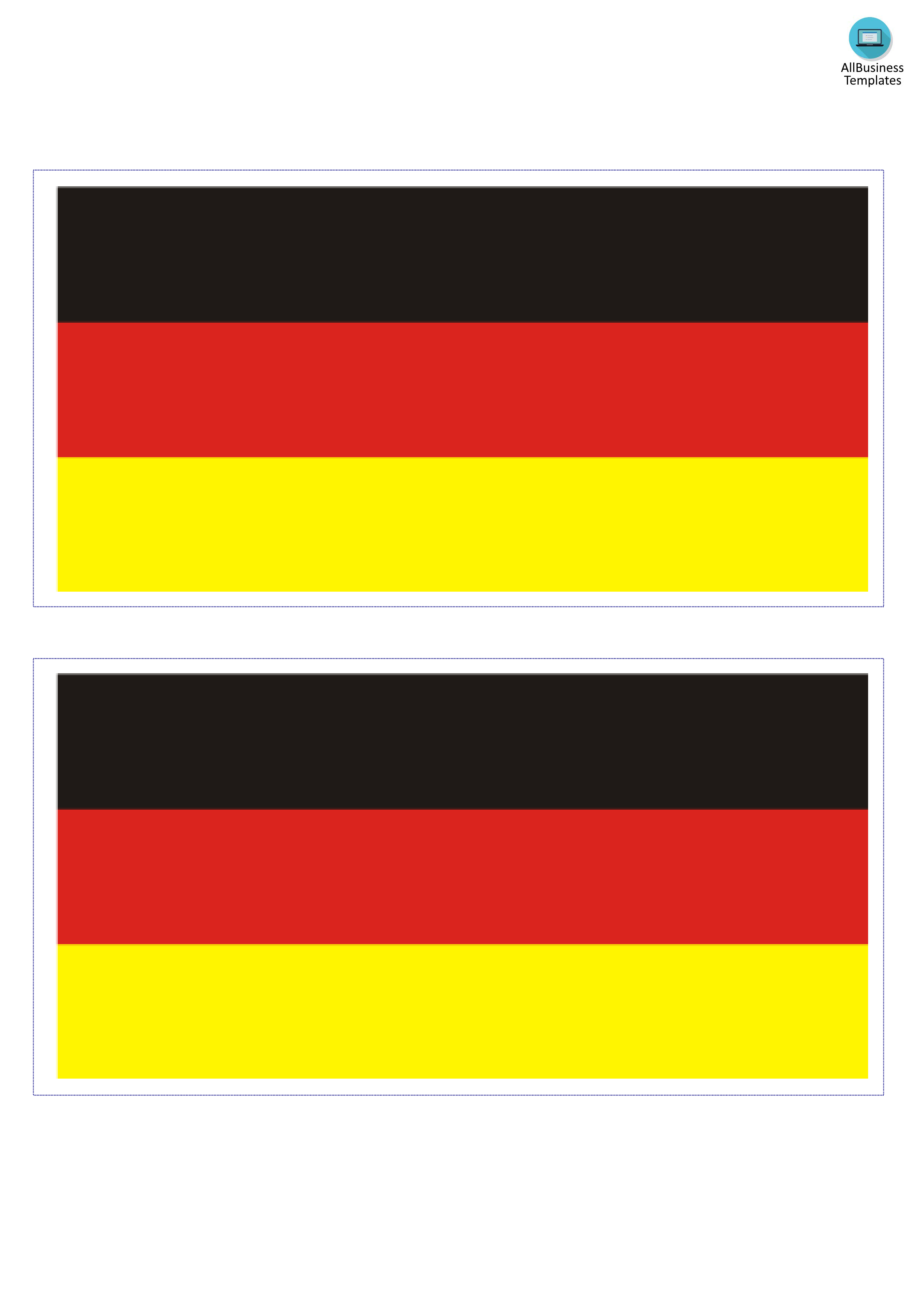 germany flag template