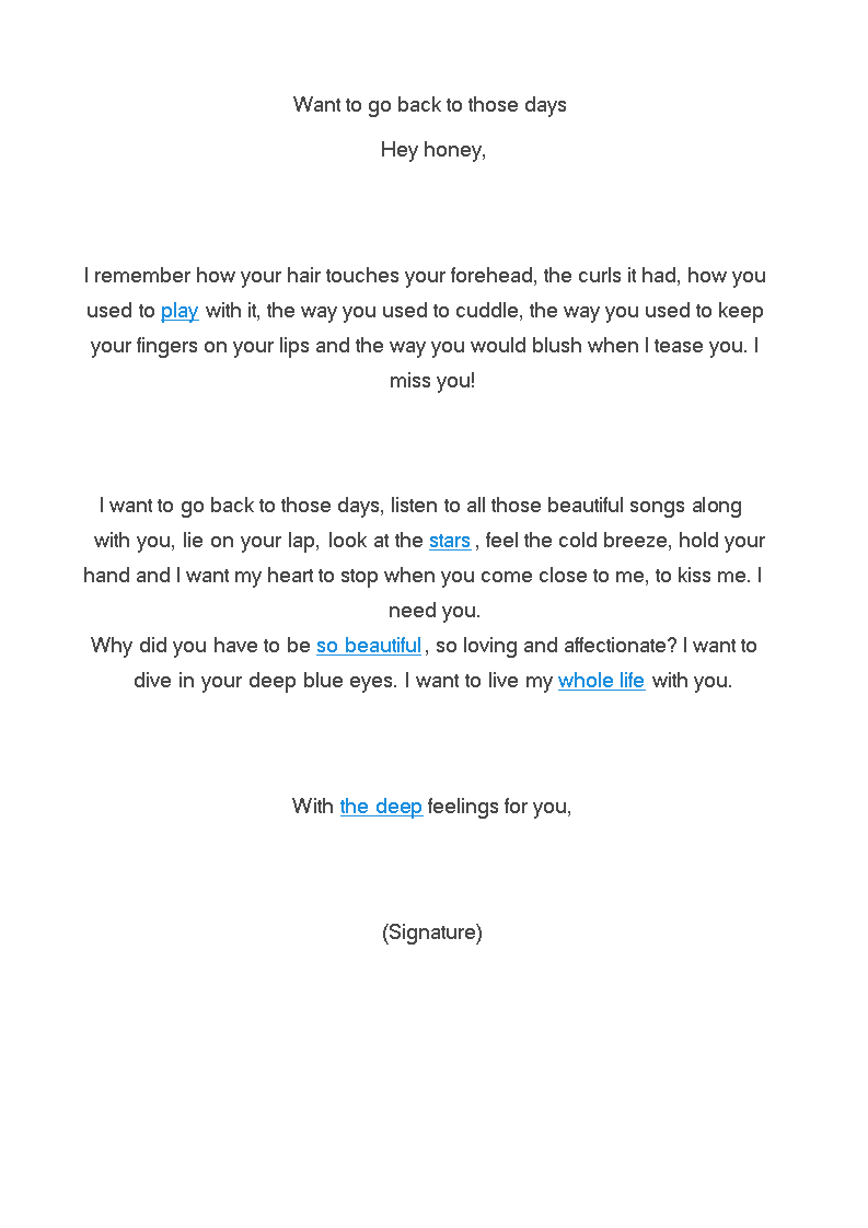 Short Love Letter For Girlfriend main image