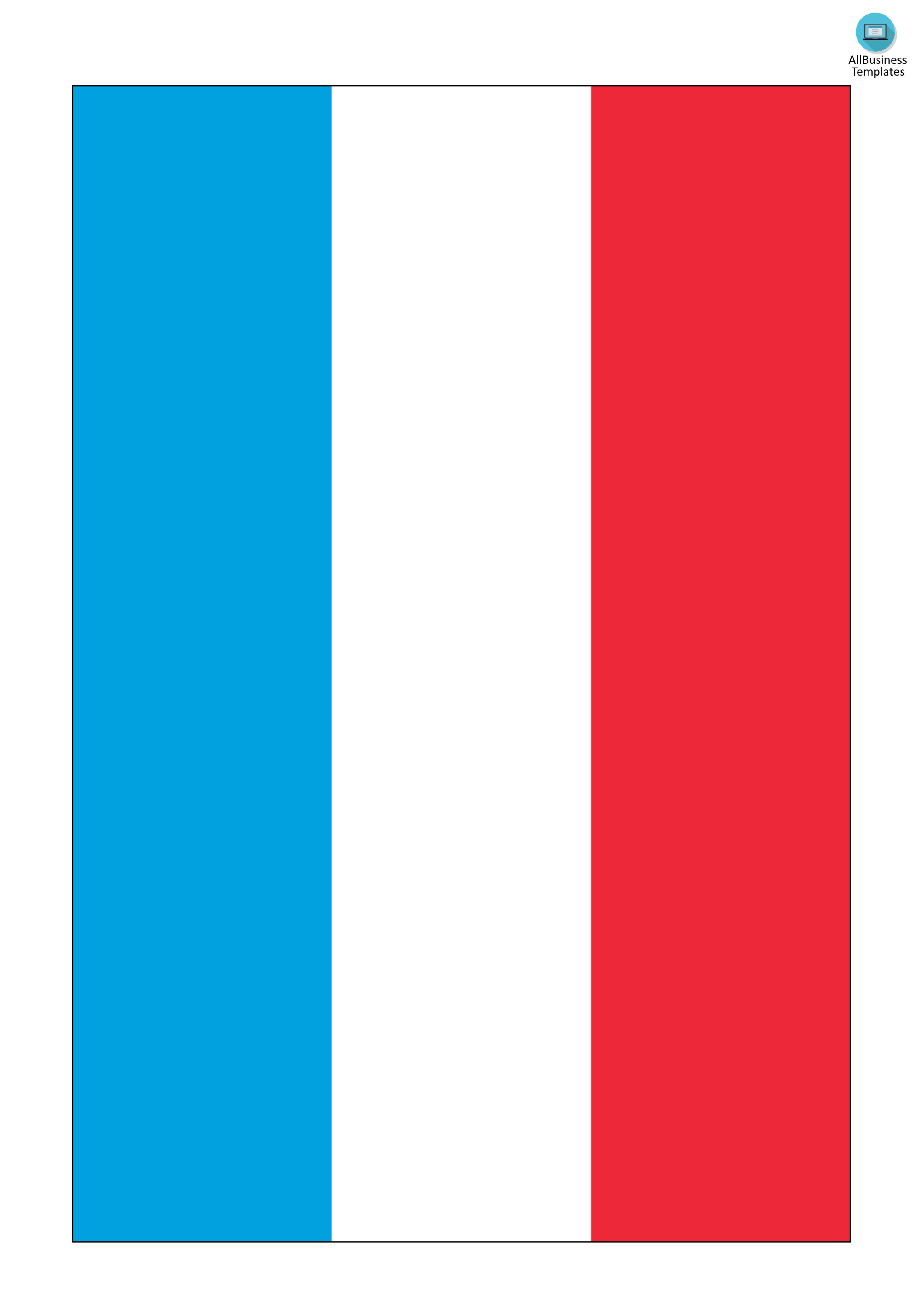 Luxembourg Flag 模板