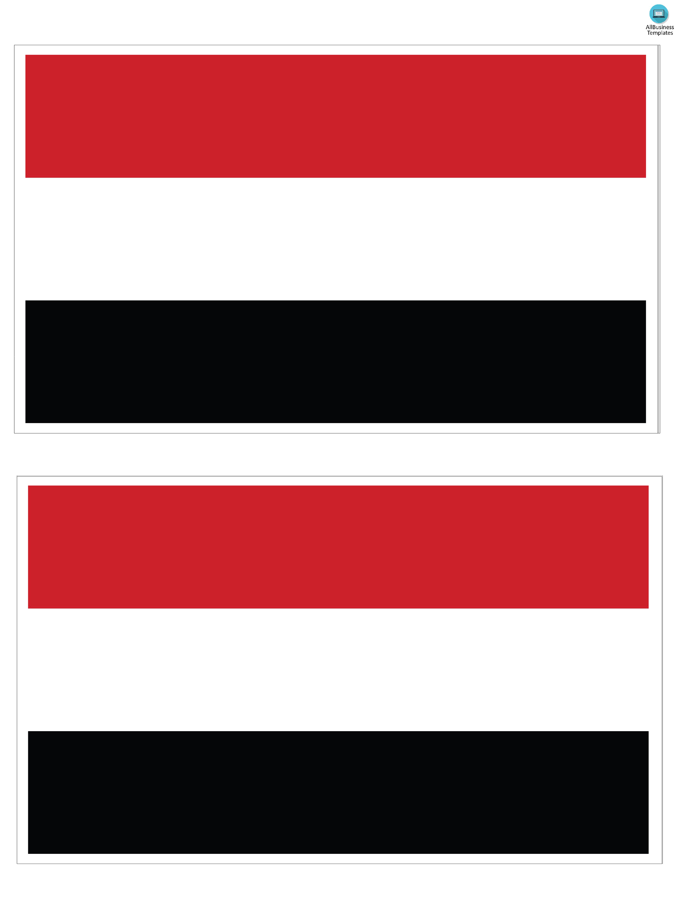 yemen printable flag voorbeeld afbeelding 