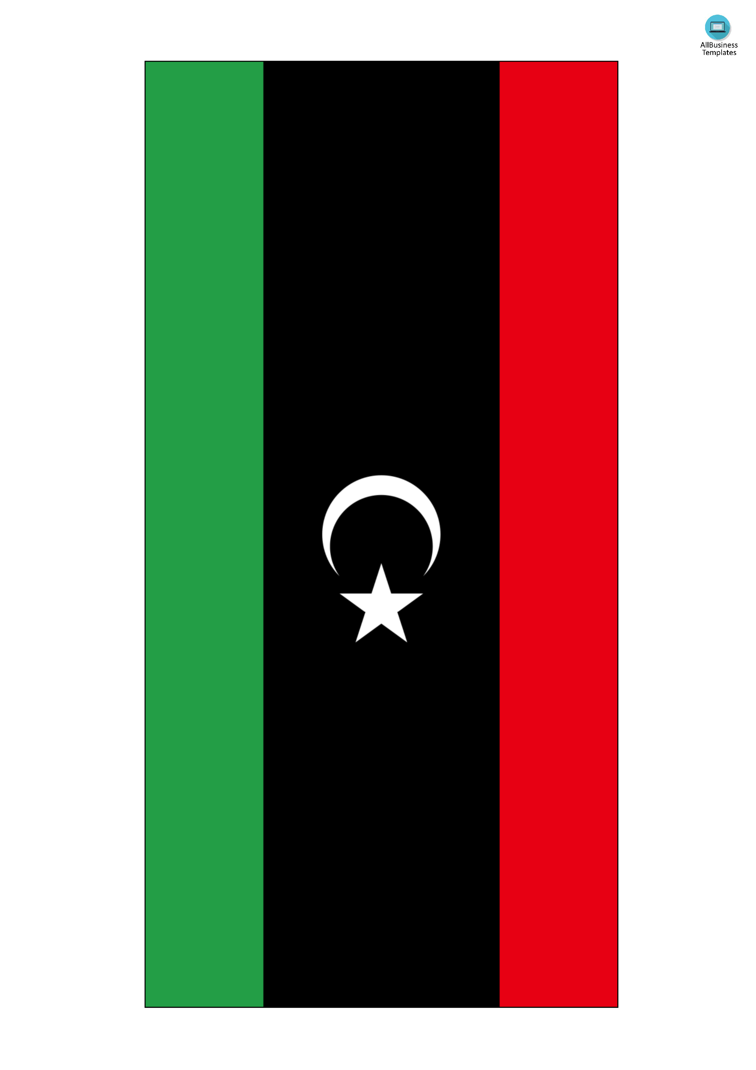 libya flag voorbeeld afbeelding 