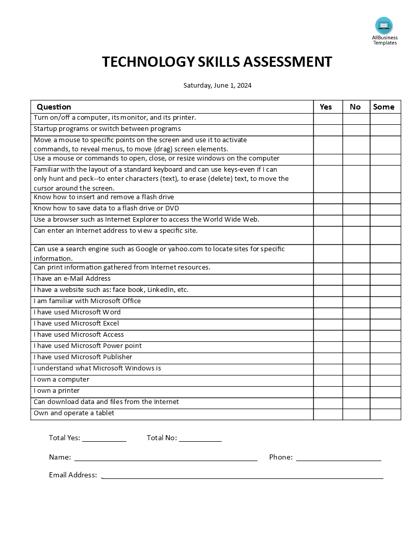 Technology Skills Assessment main image