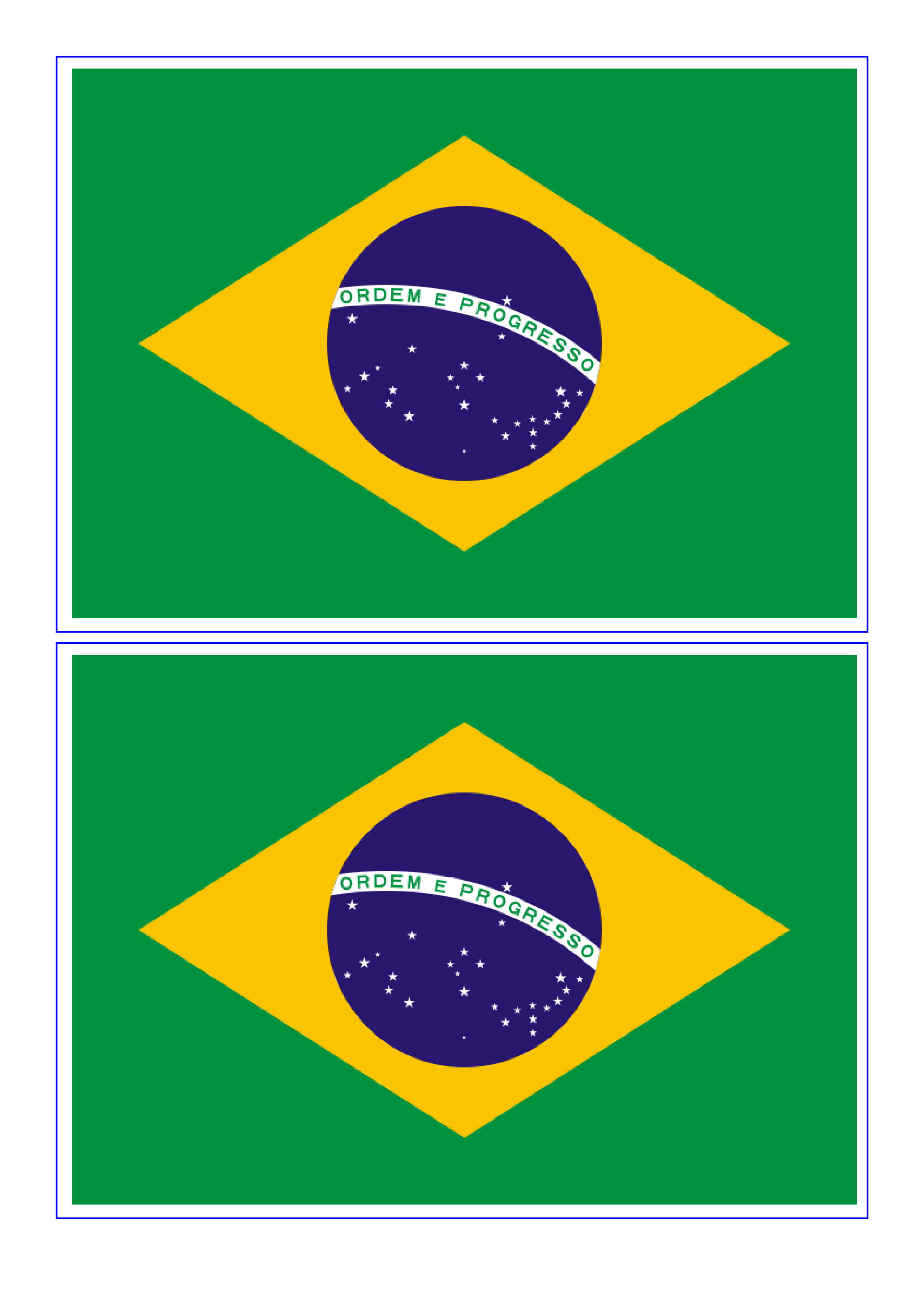 Brazil Flag 模板
