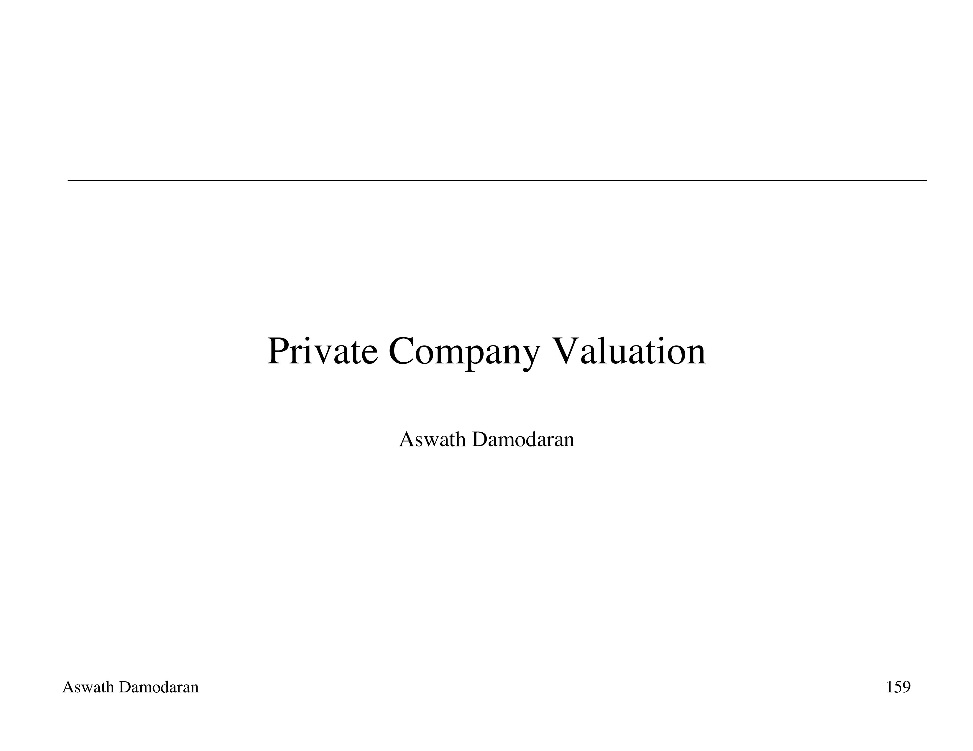 Private Company Valuation Examle main image