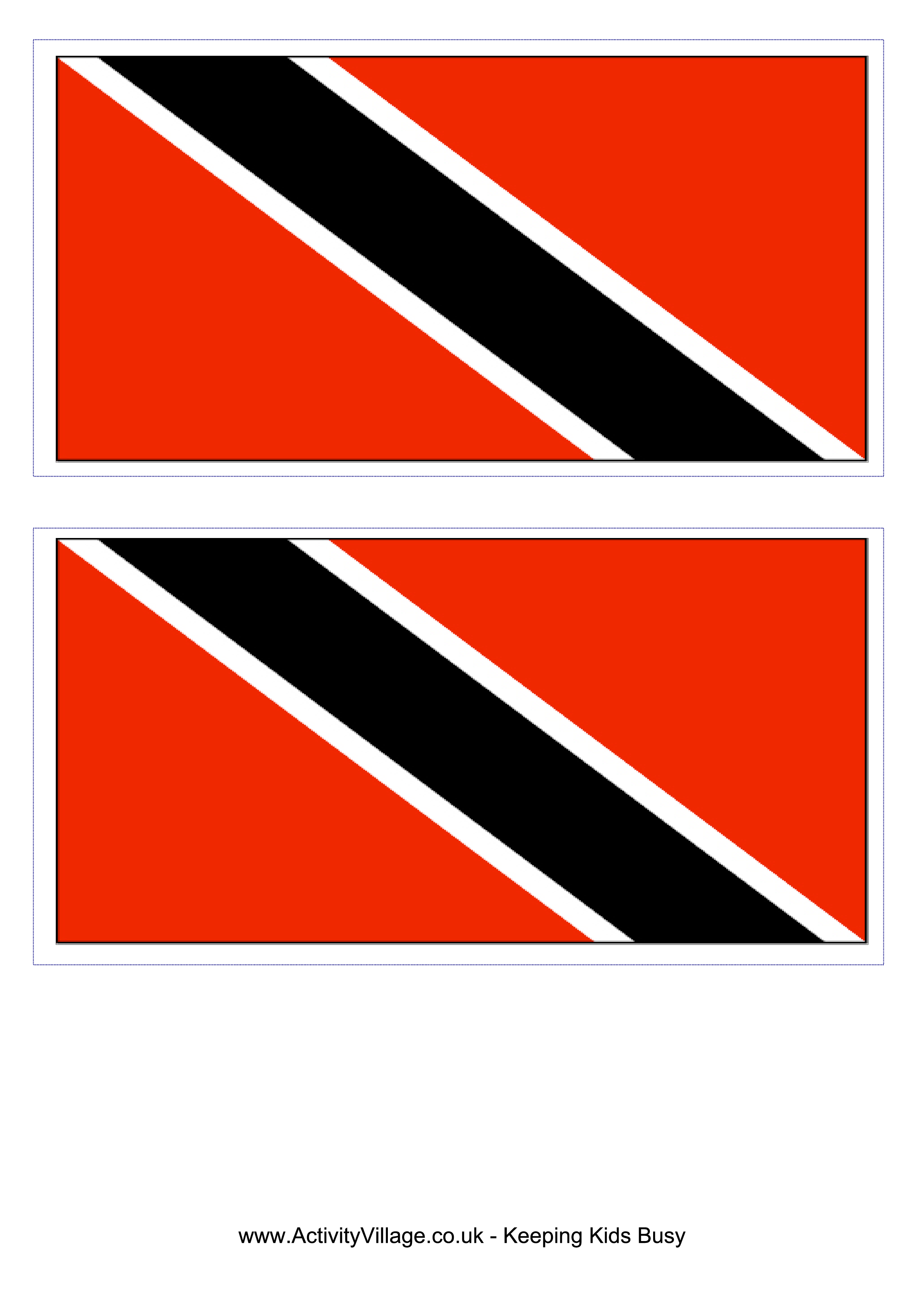 trinidad and tobago flag template