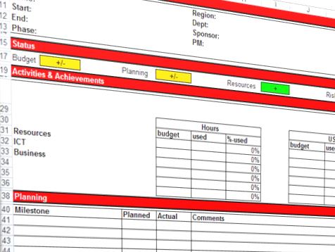 weekly project status report template plantilla imagen principal