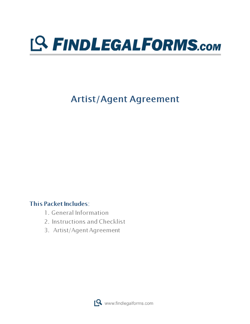 artist agent contract template