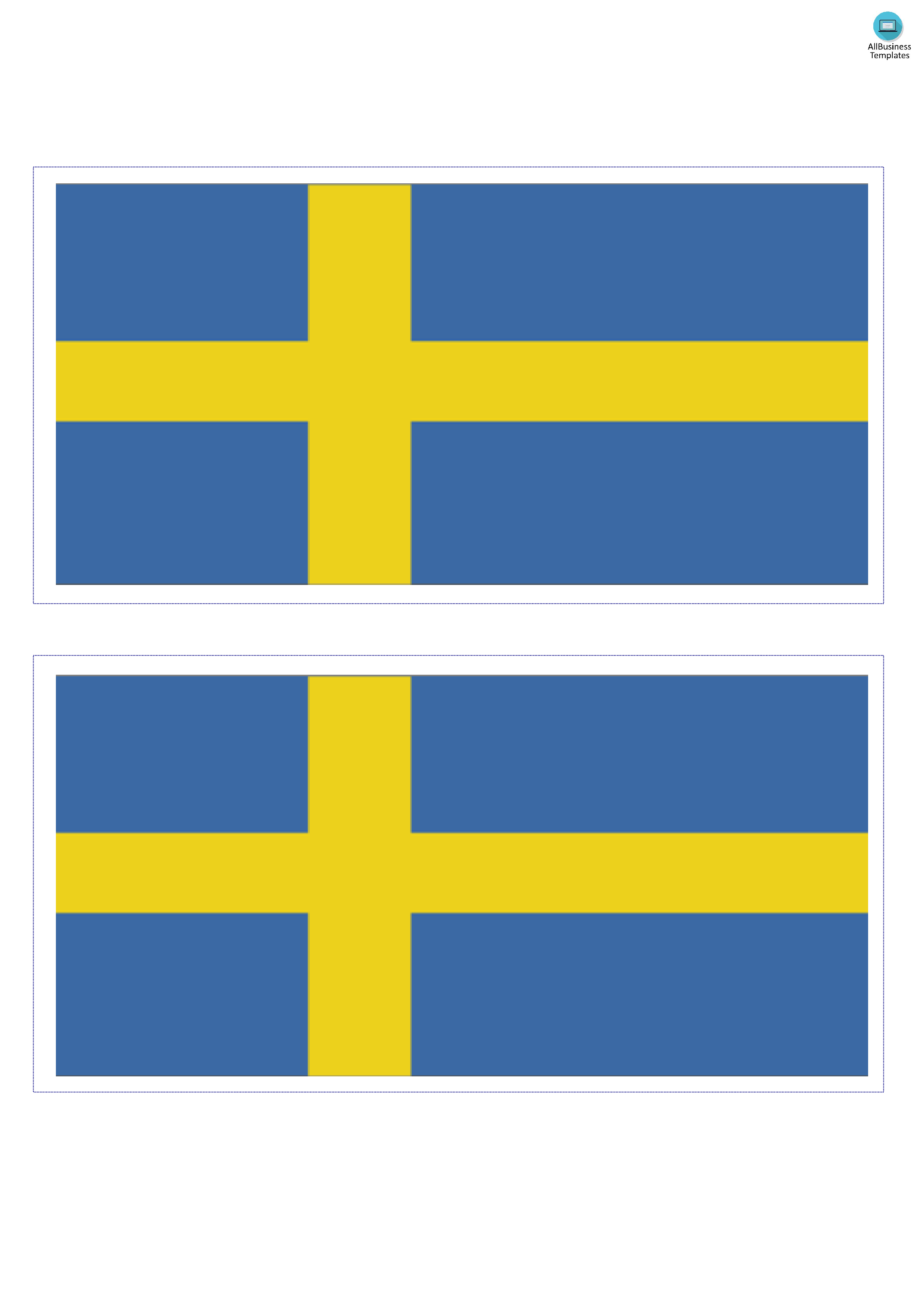 sweden flag Hauptschablonenbild