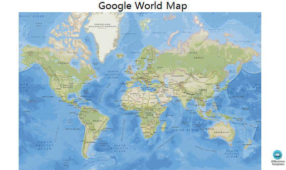 google world map outline Hauptschablonenbild