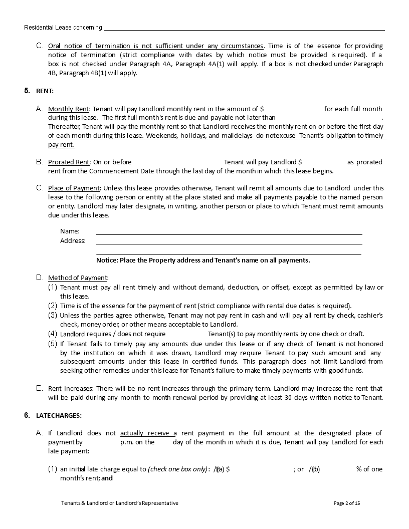 Residential Lease Agreement main image