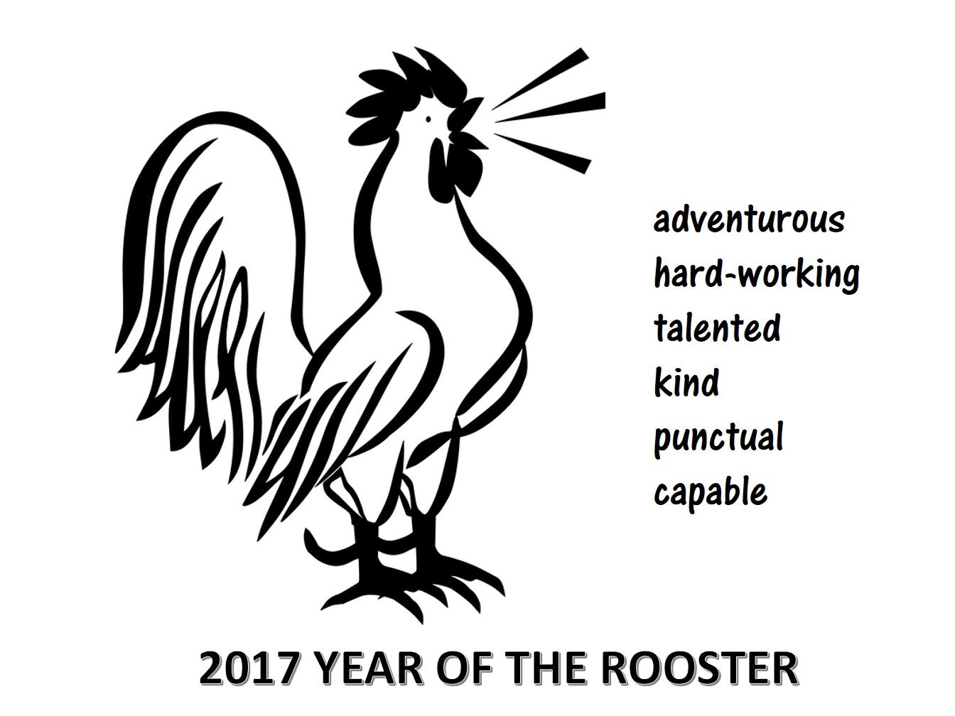 chinese new year poster year of the rooster 2017 modèles