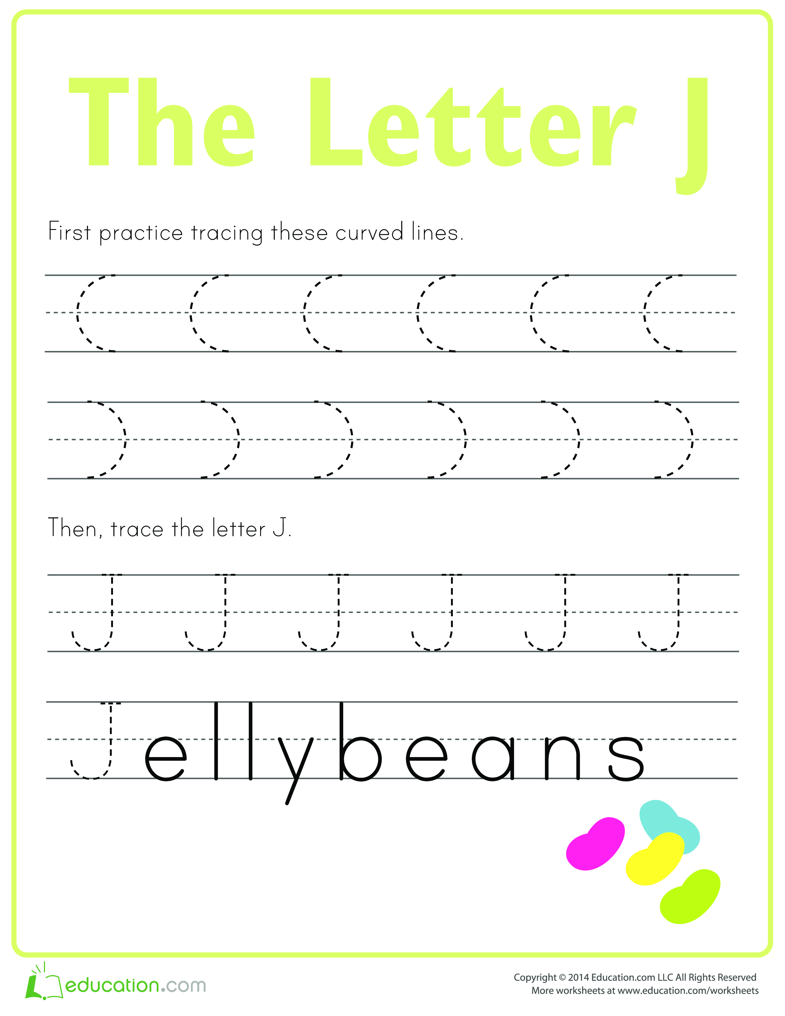 Learn to write letter J main image
