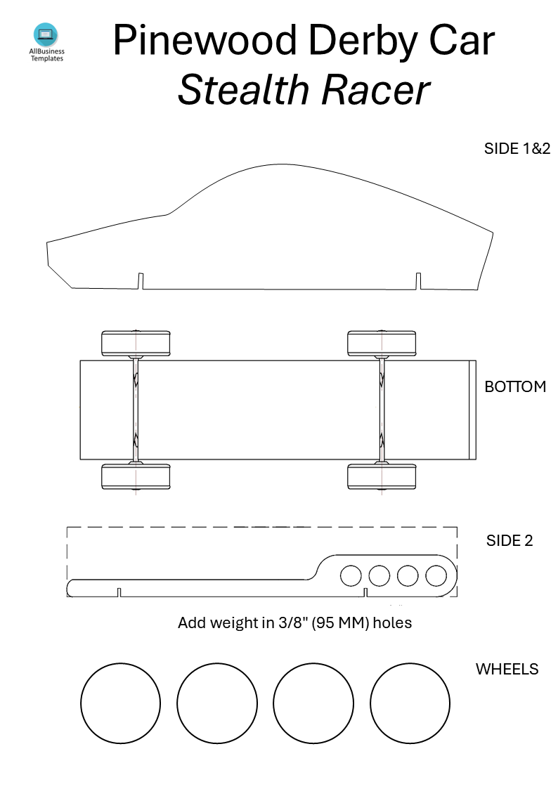 pinewood derby car designs template