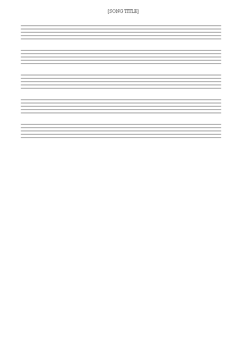 free printable music staff sheet 10 lines Hauptschablonenbild