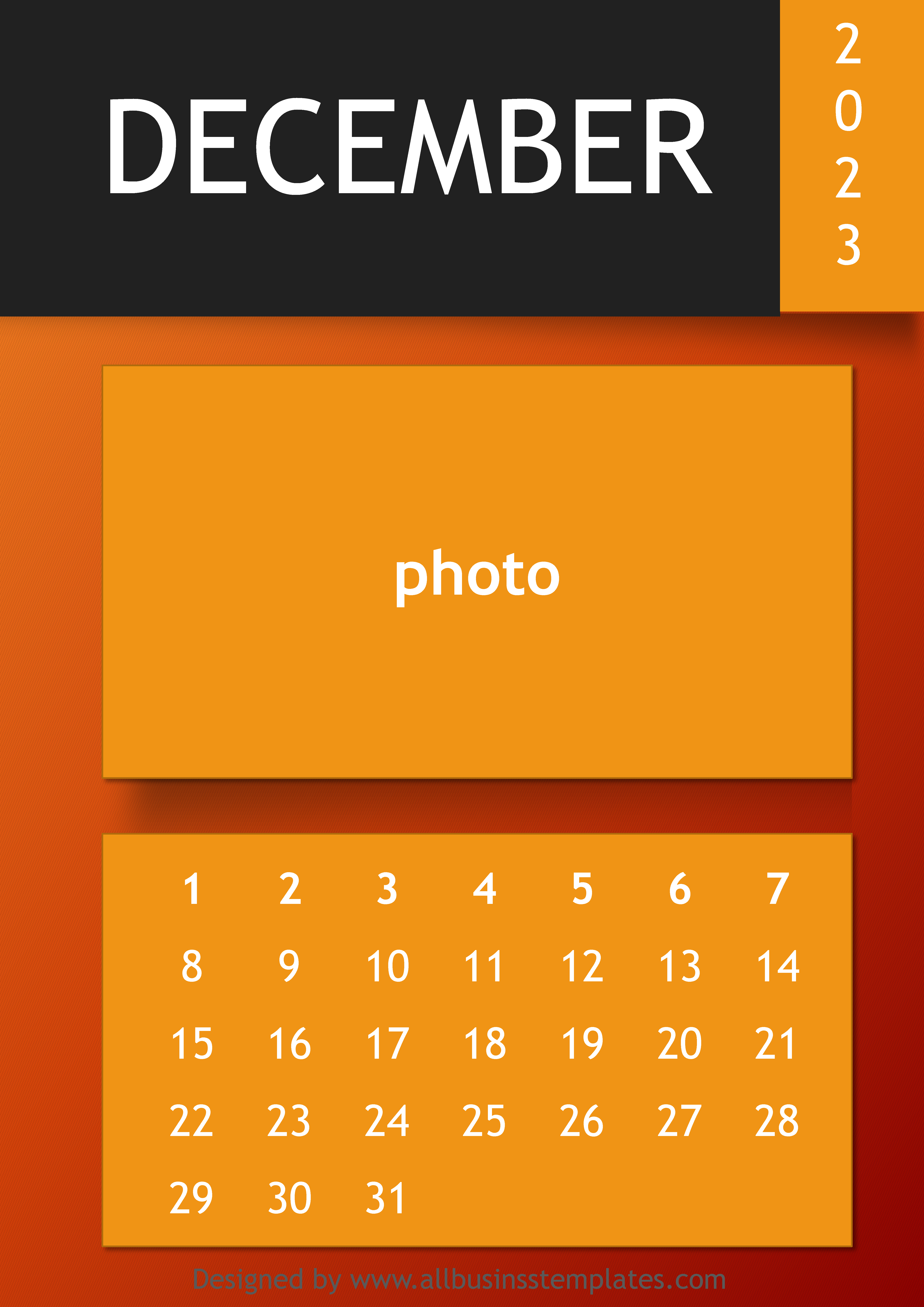 2023 Calendar in PowerPoint 模板
