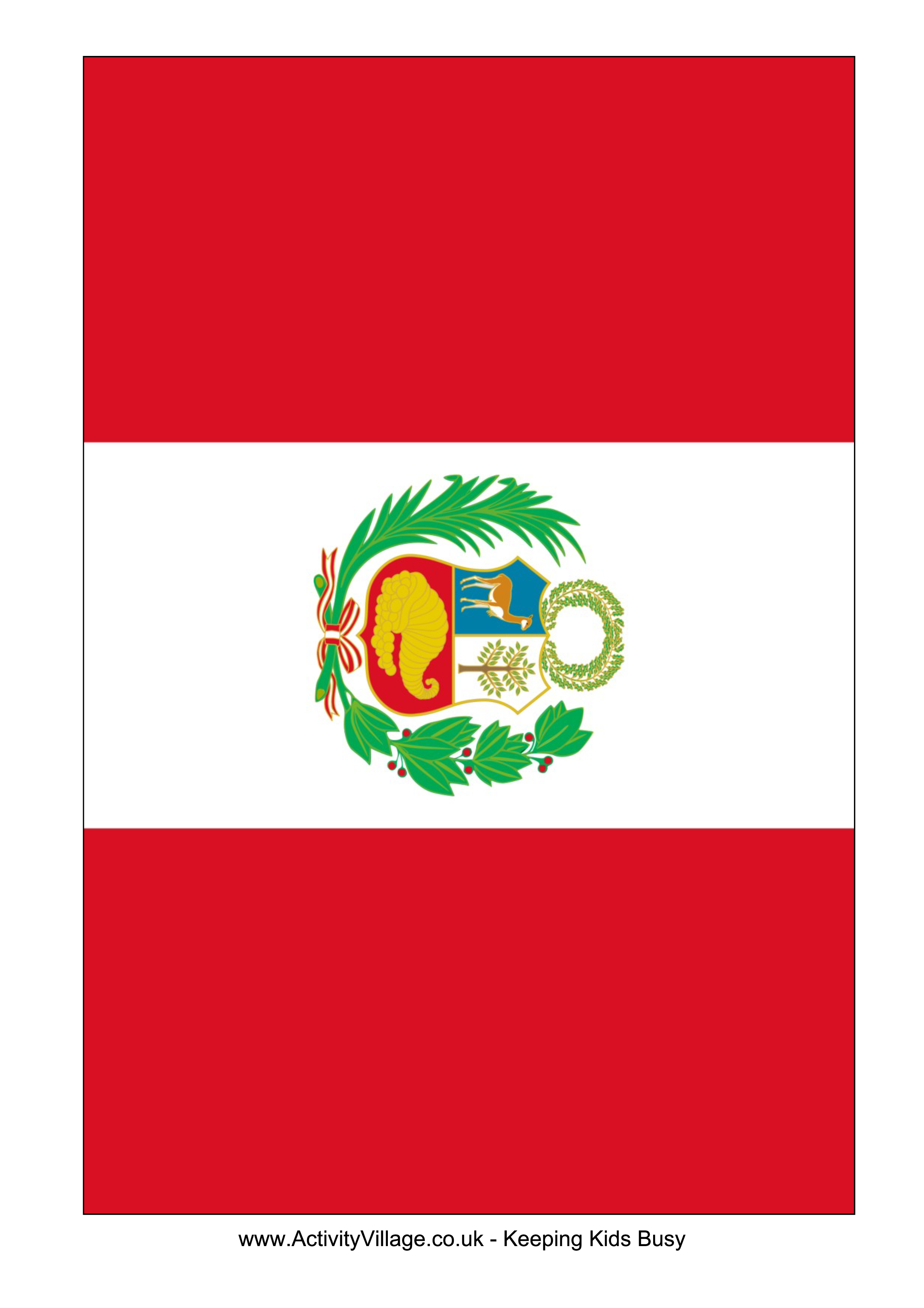 peru flag Hauptschablonenbild