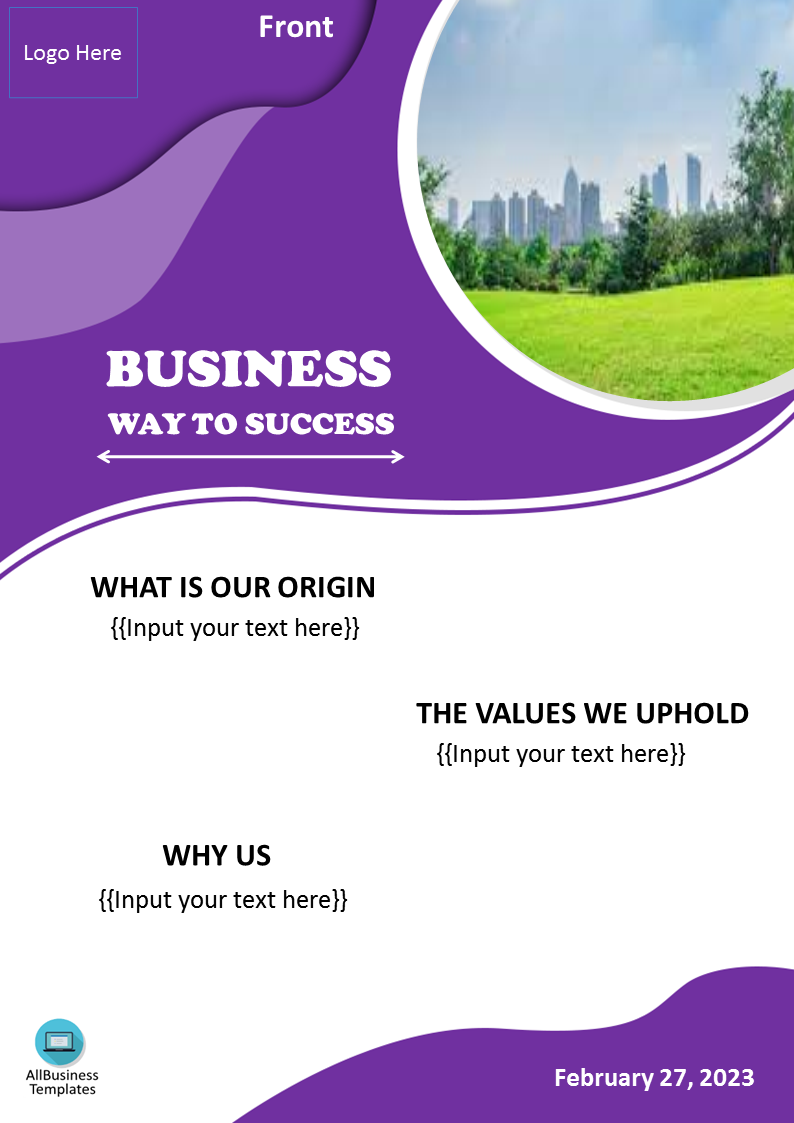 business flyer design Hauptschablonenbild