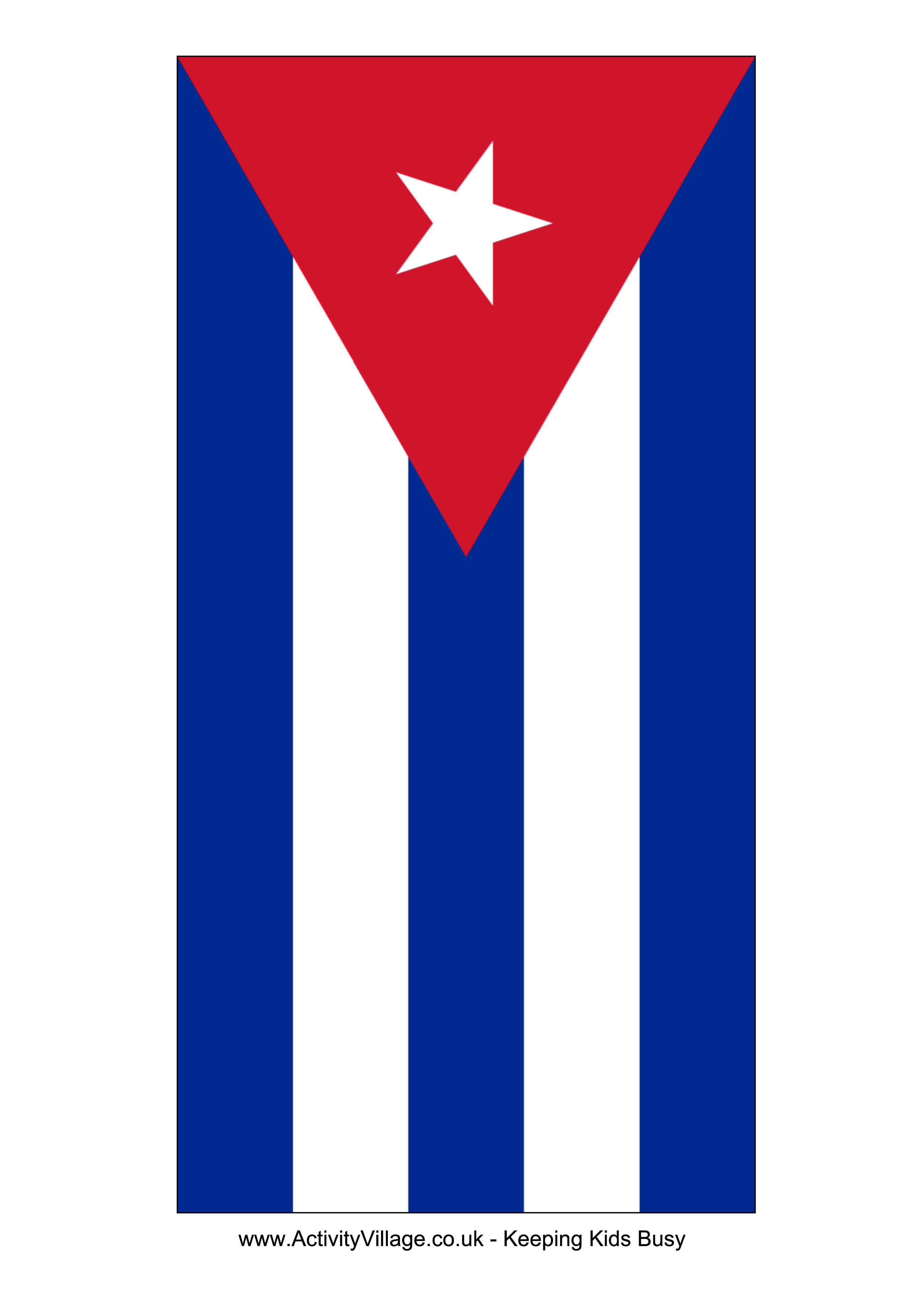 Cuba Flag 模板