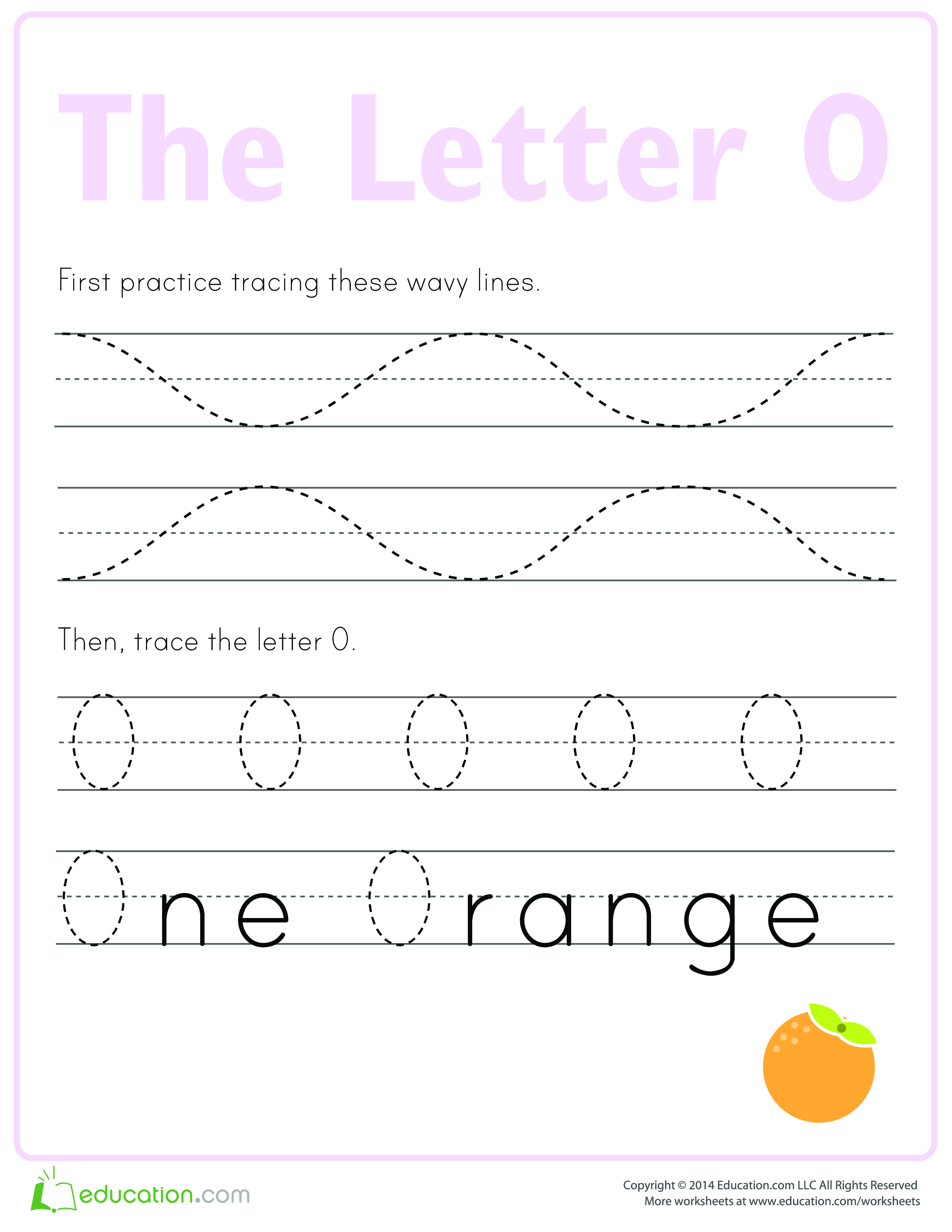 Learn to write letter O main image