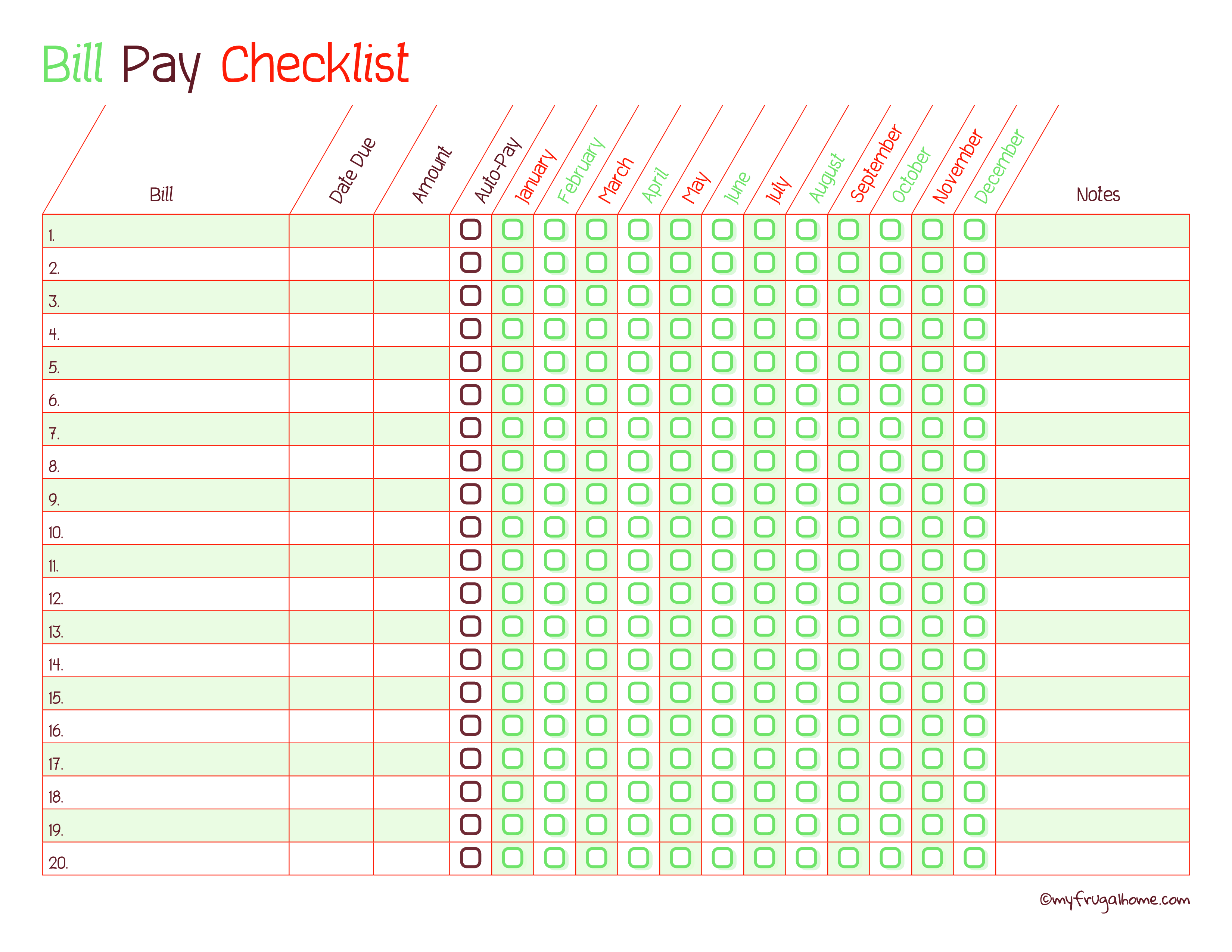 Bill Payment Checklist main image