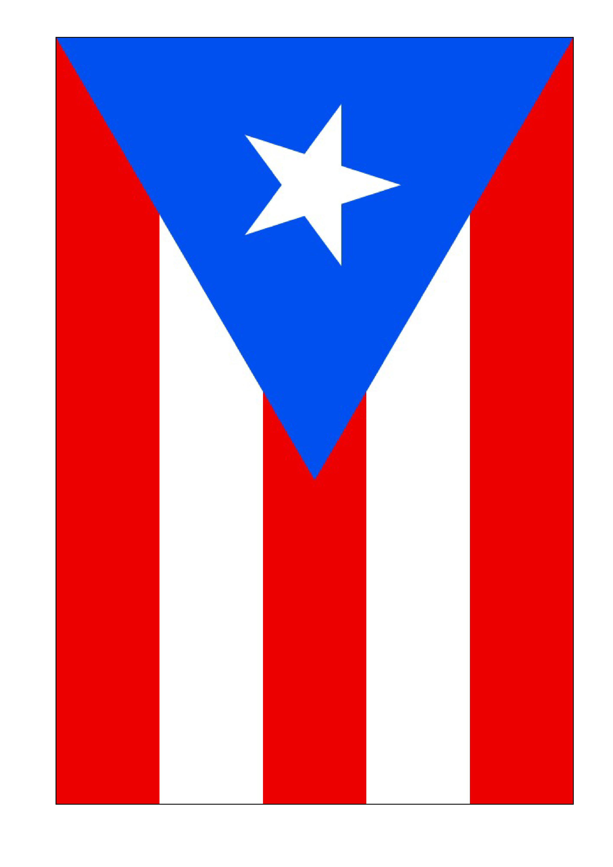Puerto Rico Flag 模板