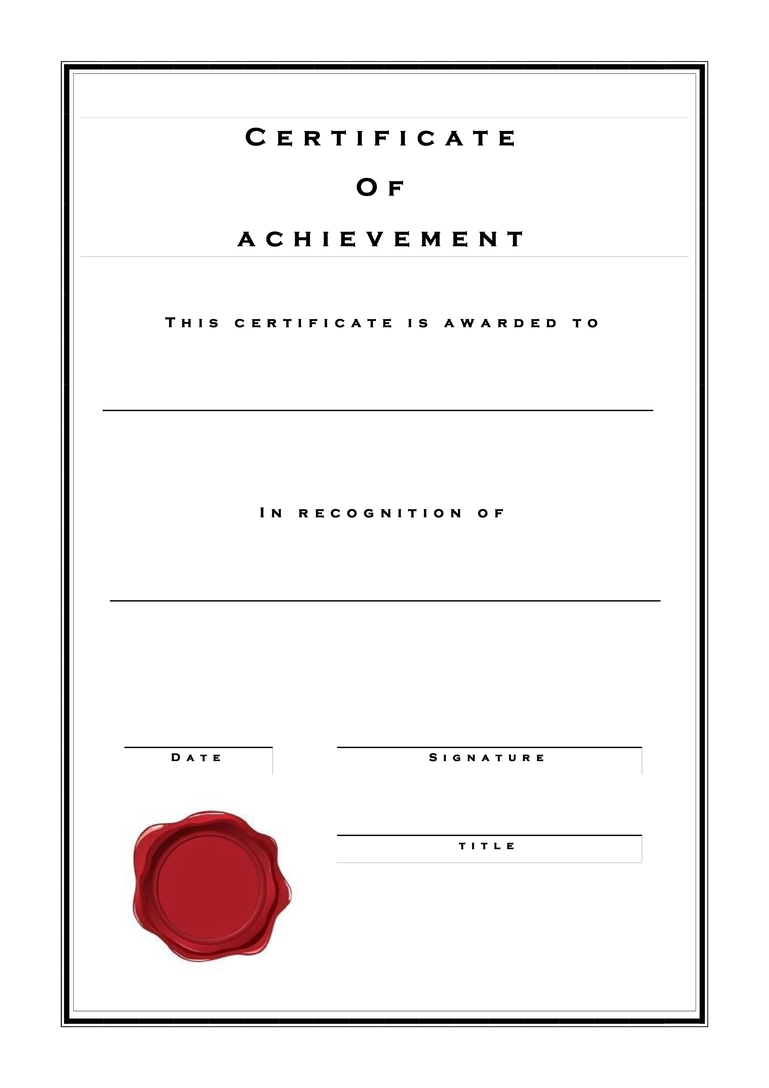 certificado de logro template