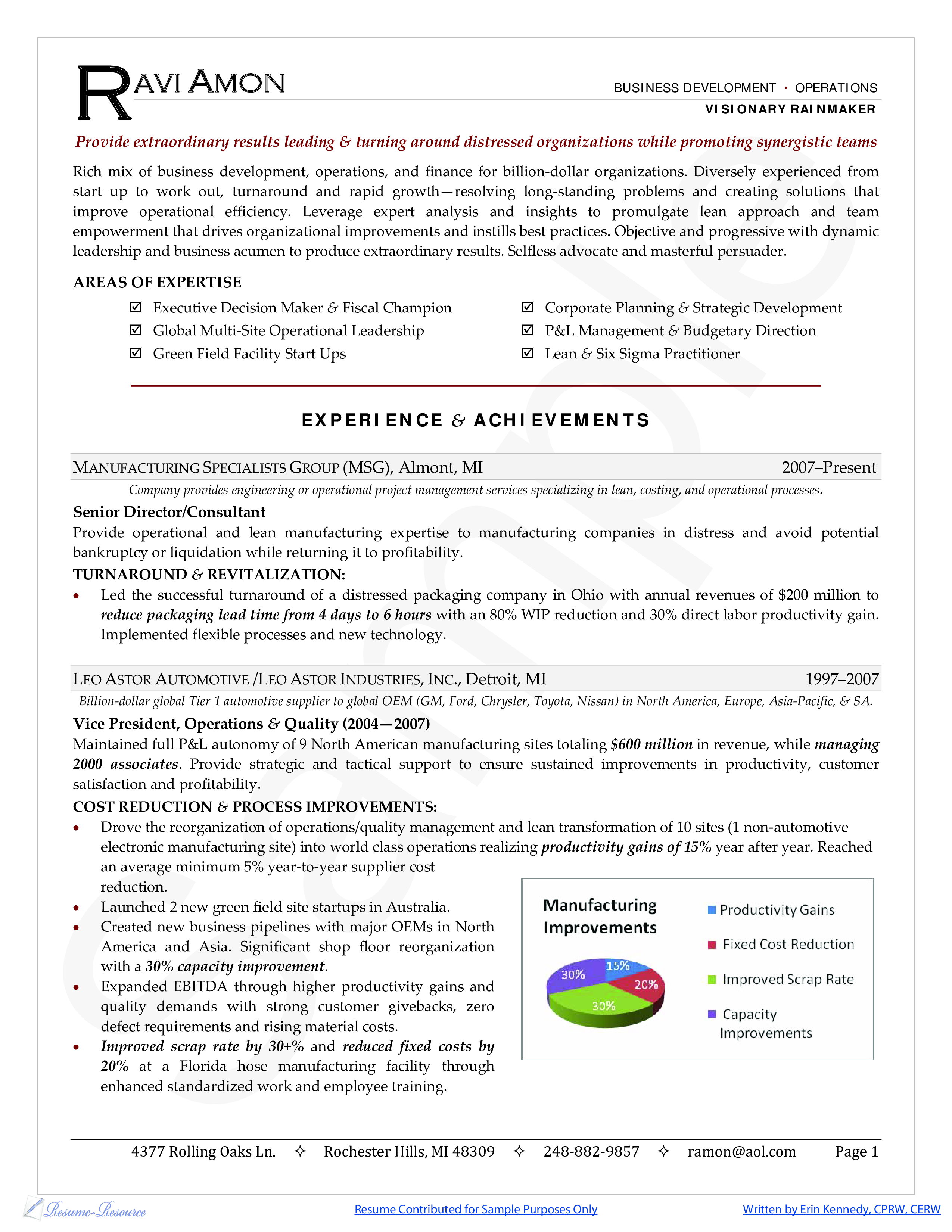business development manager resume template