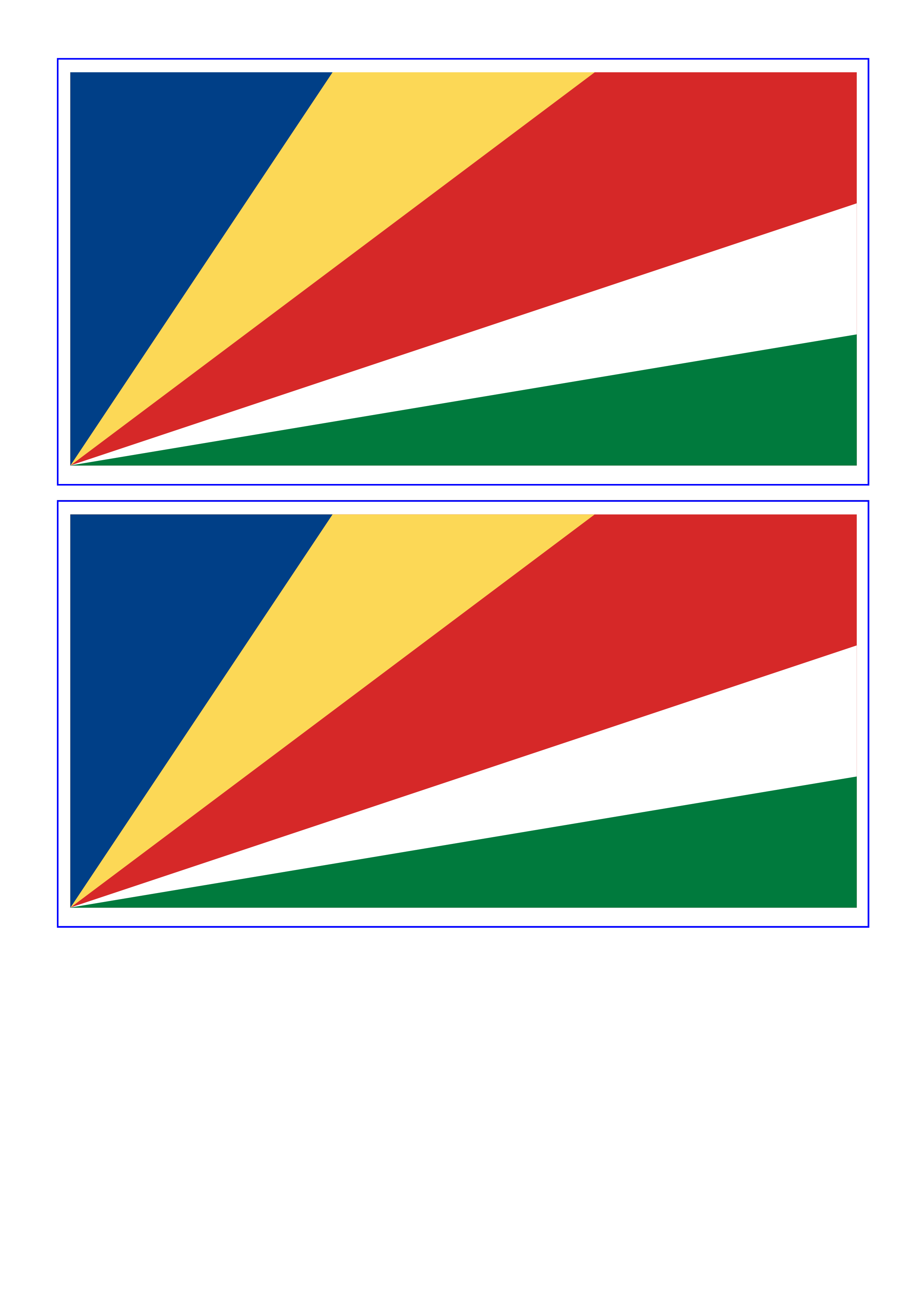 seychelles flag template
