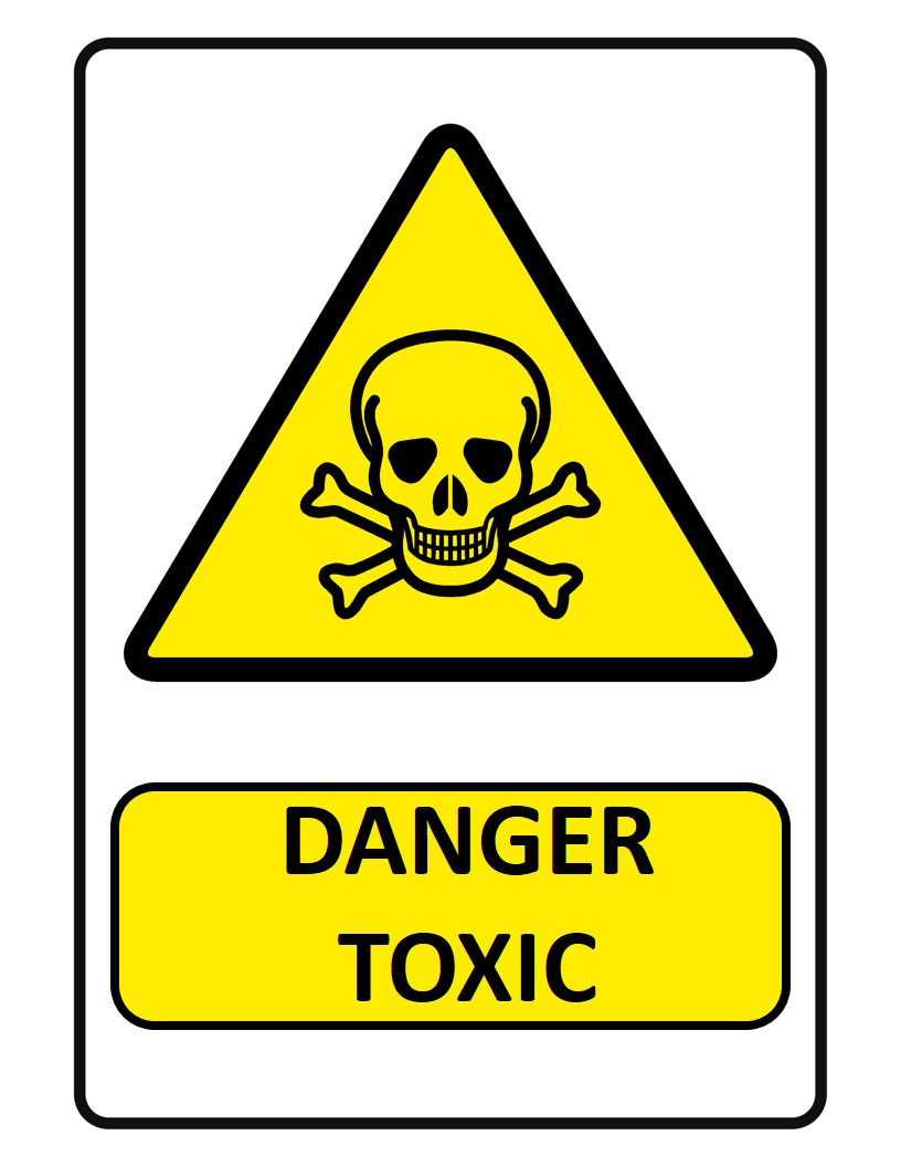 danger toxic sign modèles