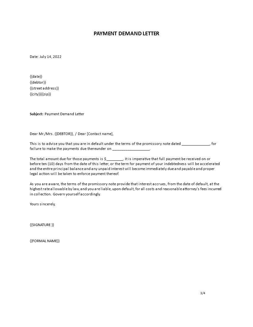 Demand Letter For Payment Sample Philippines