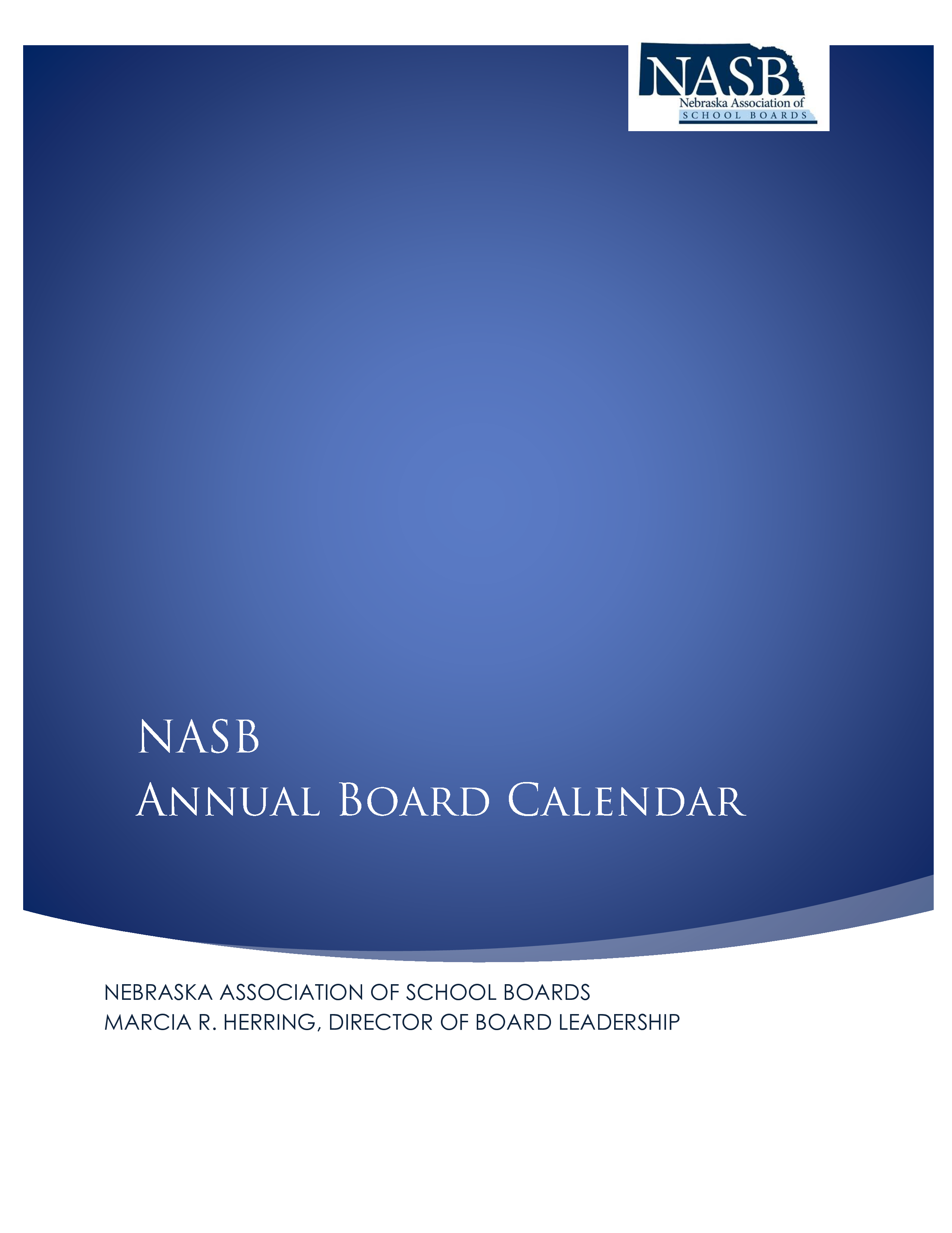 annual board calendar template