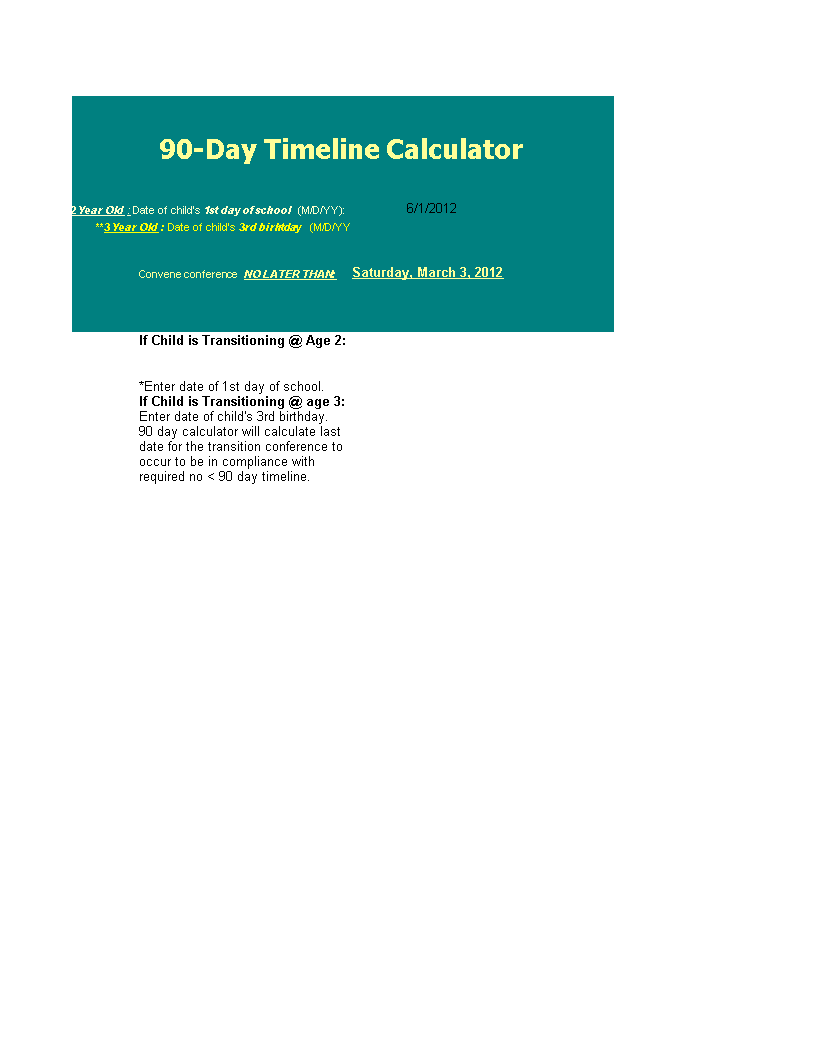 timeline calendar voorbeeld afbeelding 