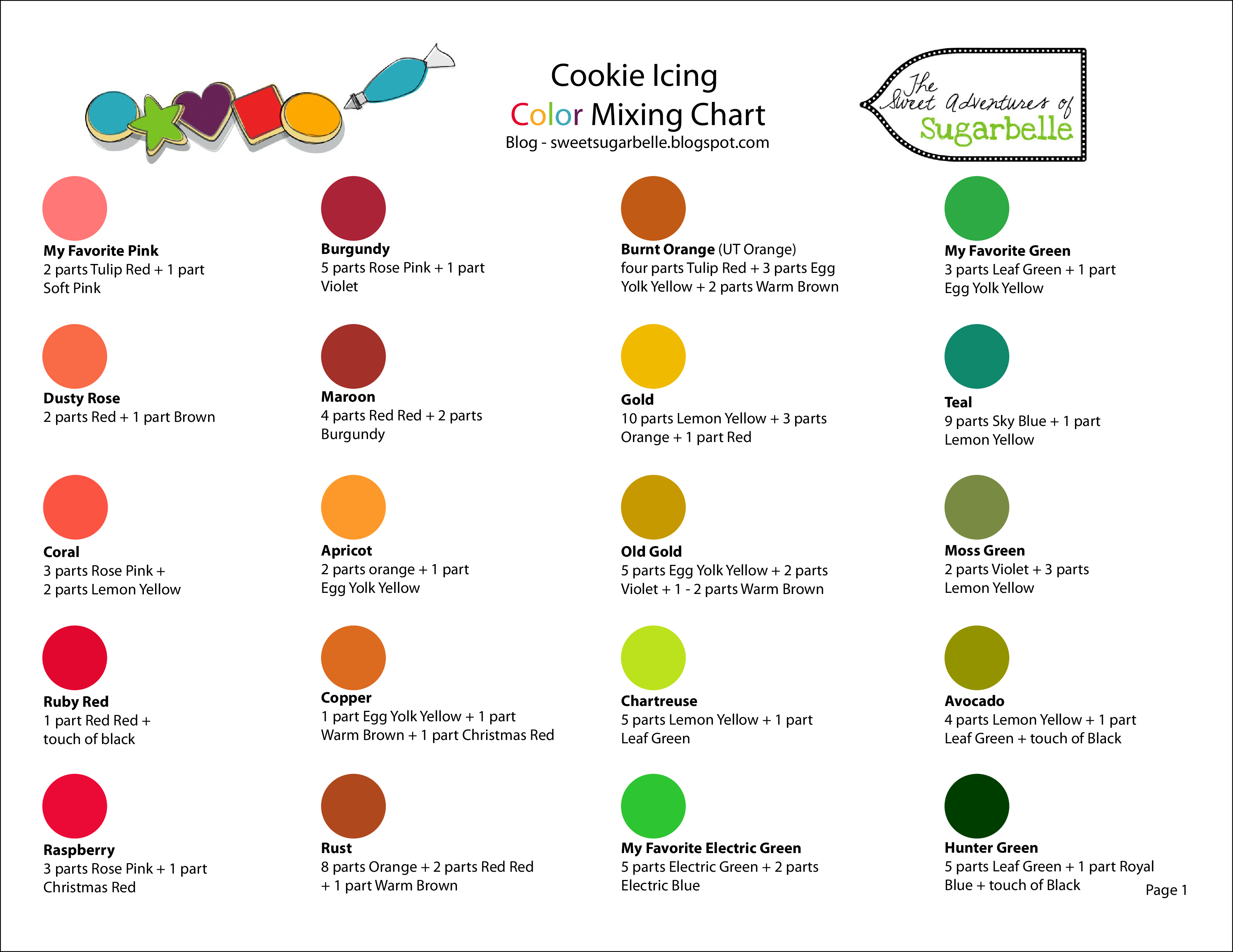 Color Mixing Chart main image