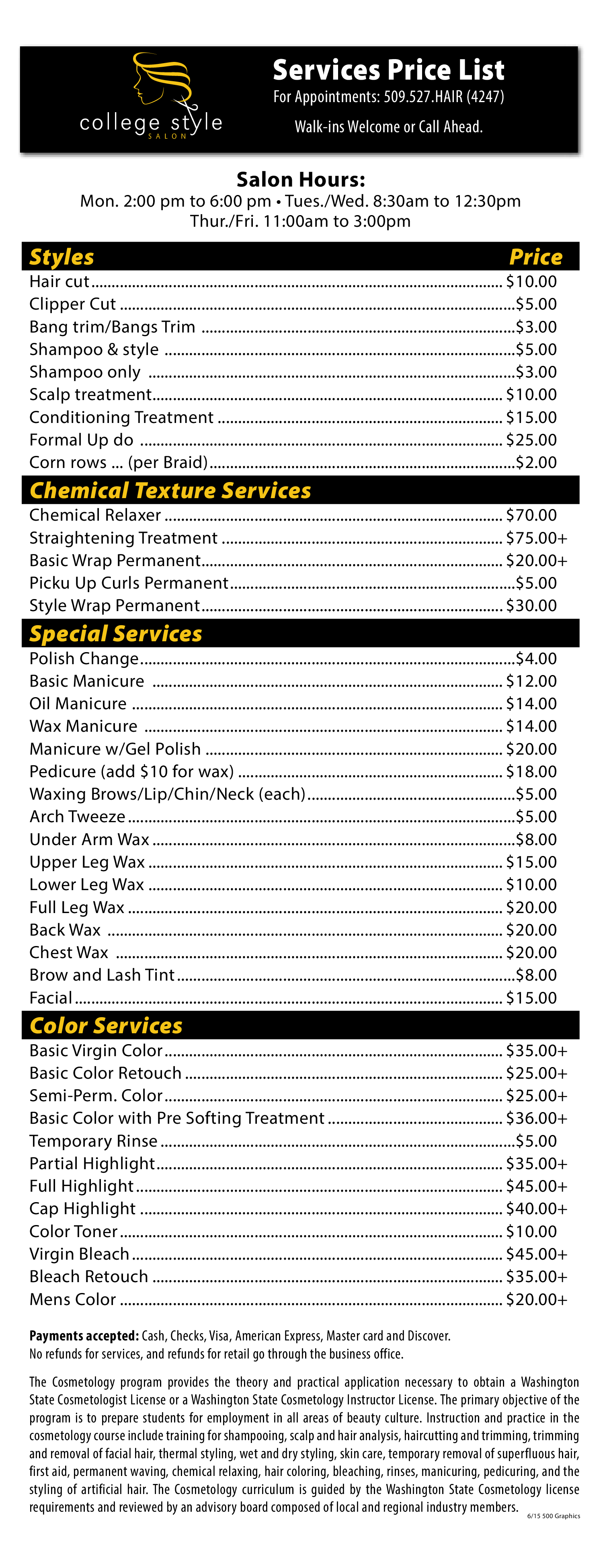 Services And Prices main image